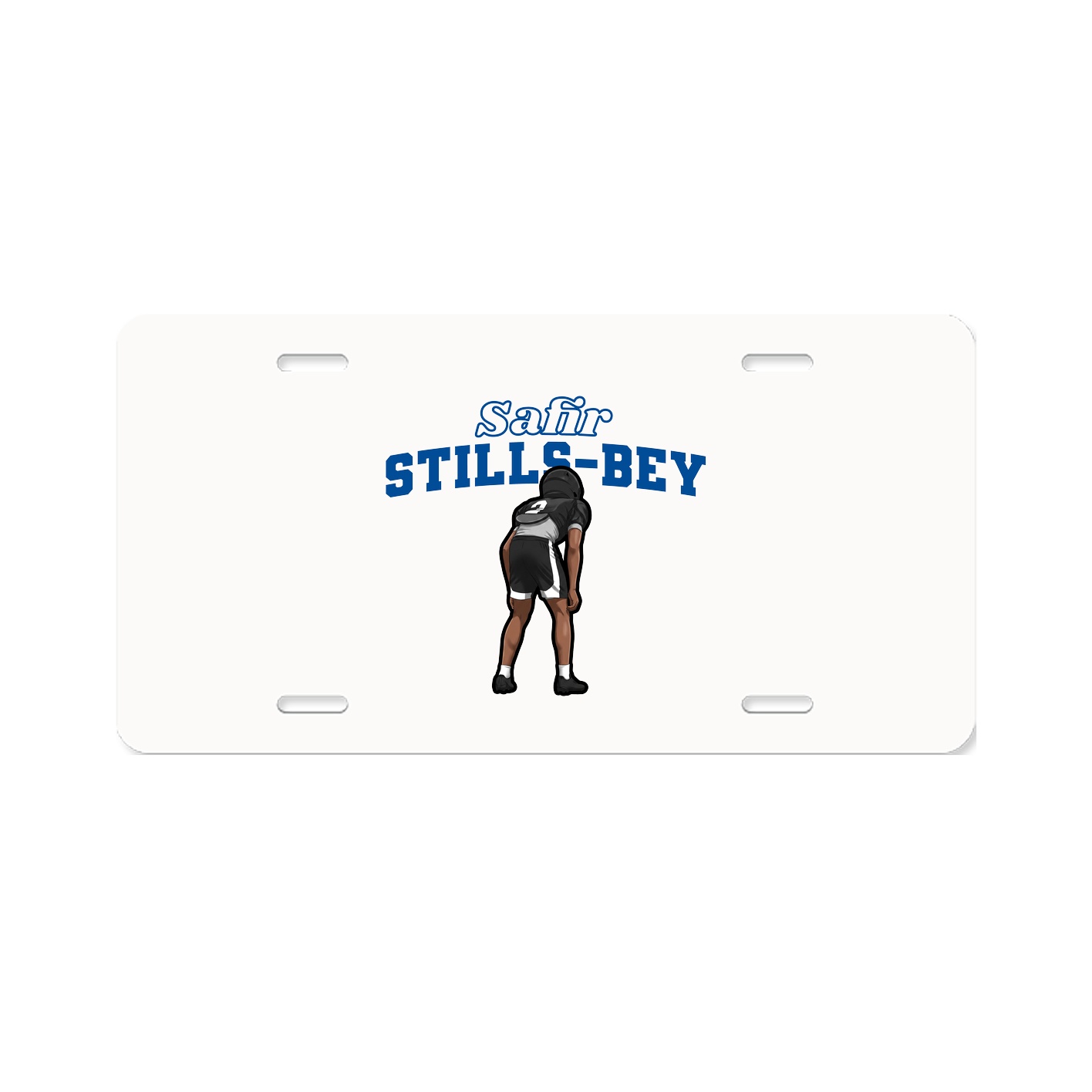 License Plate — Name Arch in Classic