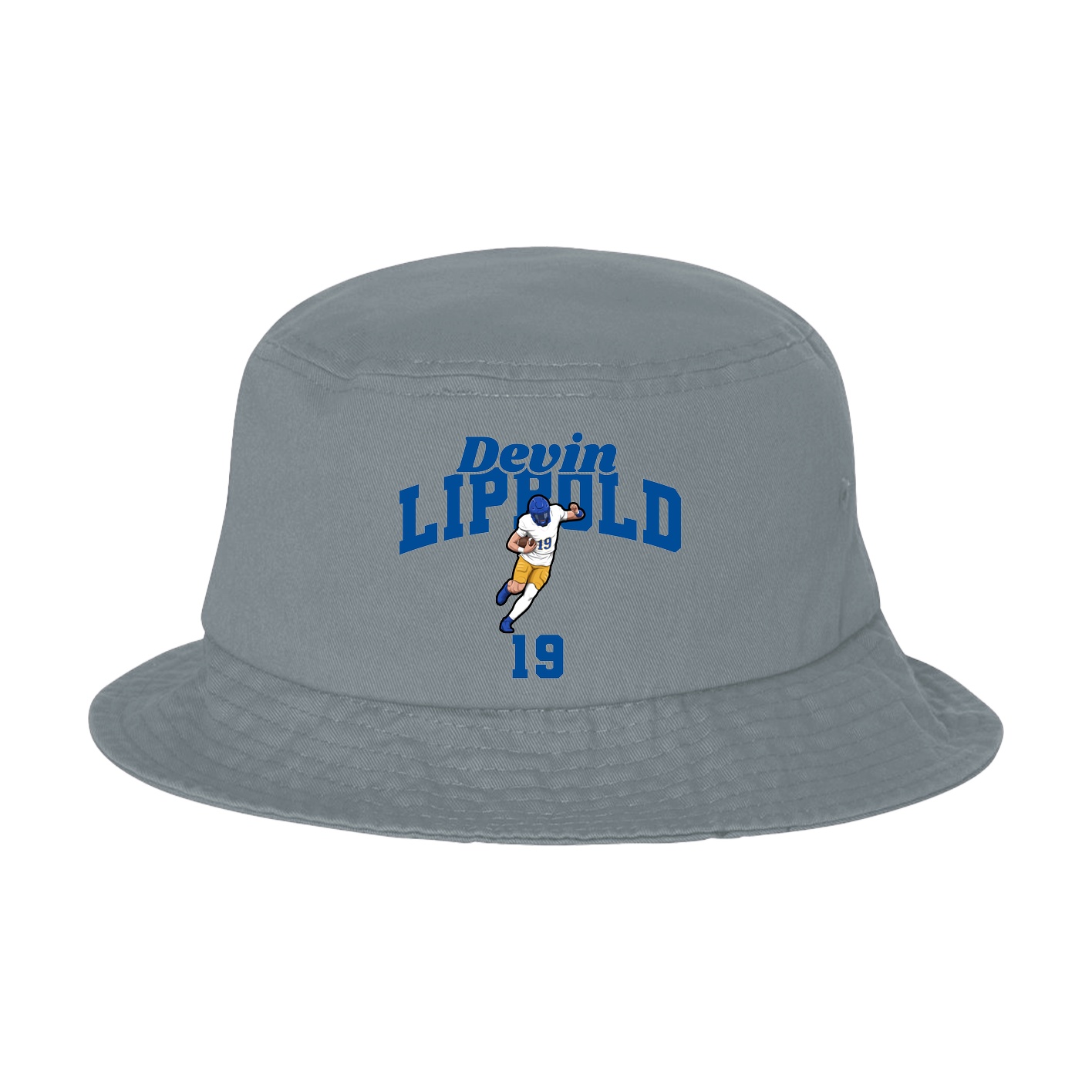 Bucket Cap — Signature Arch in Grey