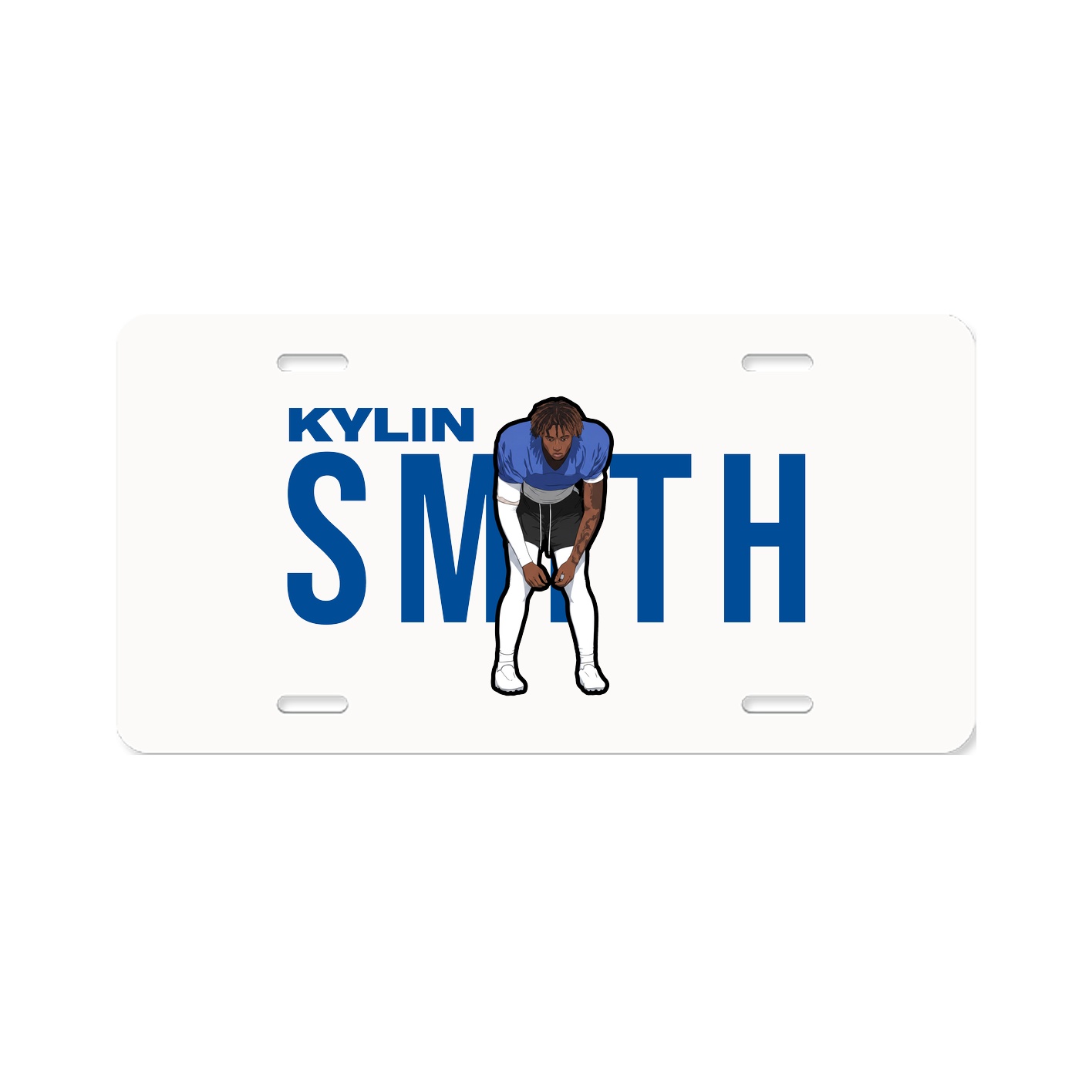 License Plate — Player Name in Classic