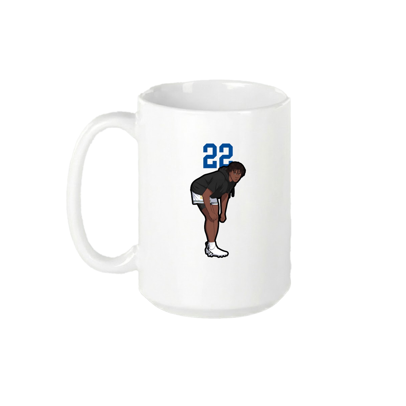 15oz Coffee Mug — Number Top in White