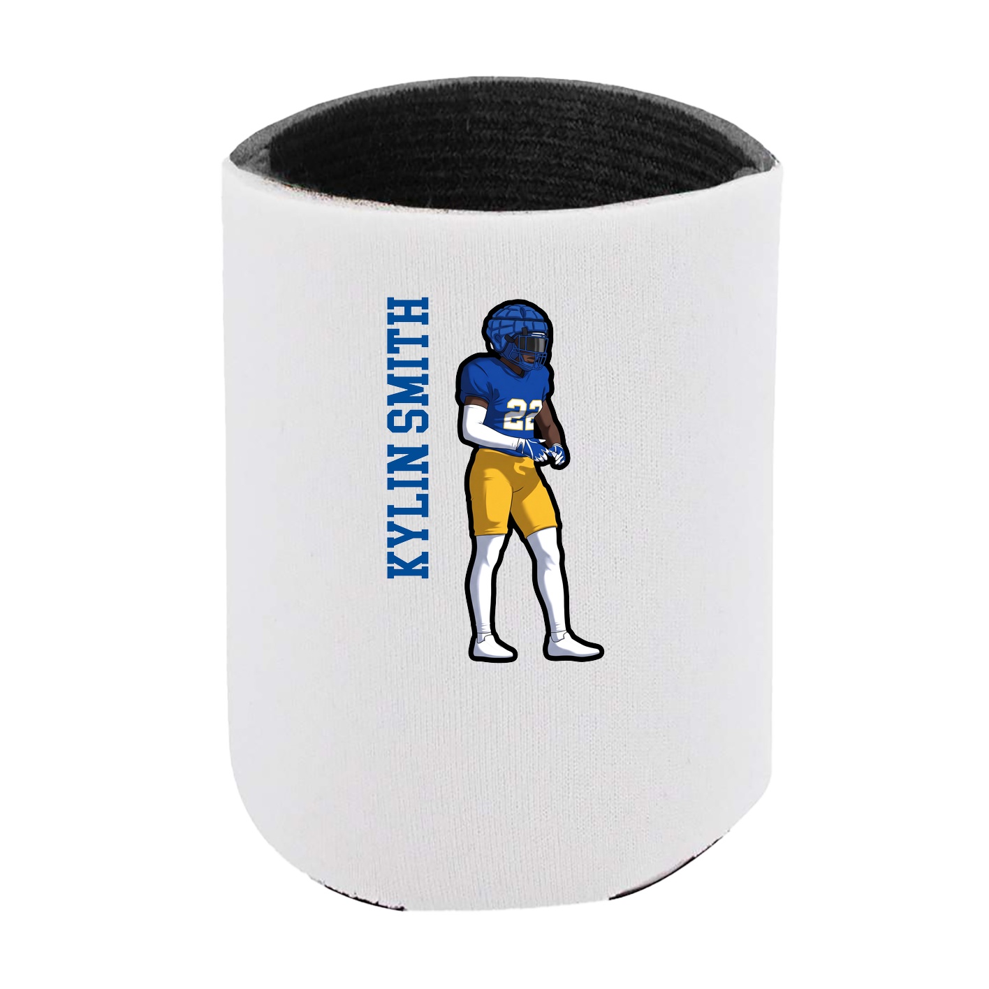 Can Holder — Name Vertical in White