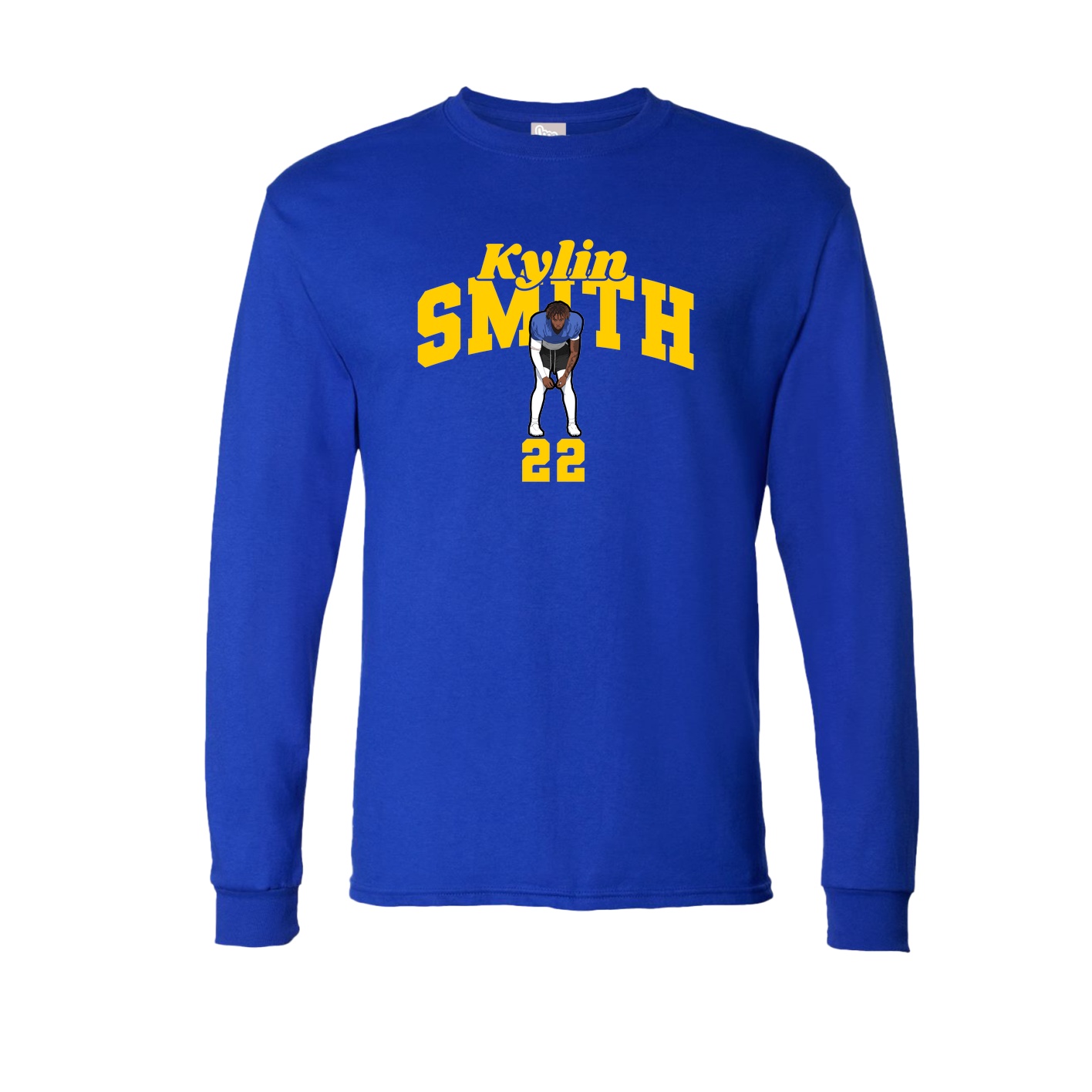 Long Sleeve Tee — Signature Arch in Royal