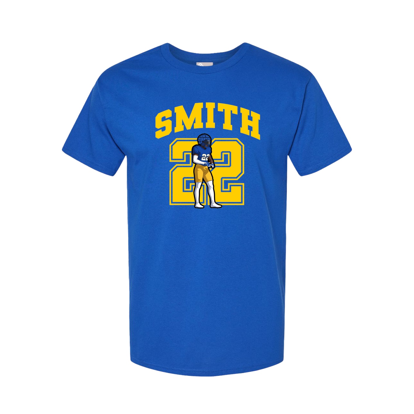 Youth Tee — Number in Royal