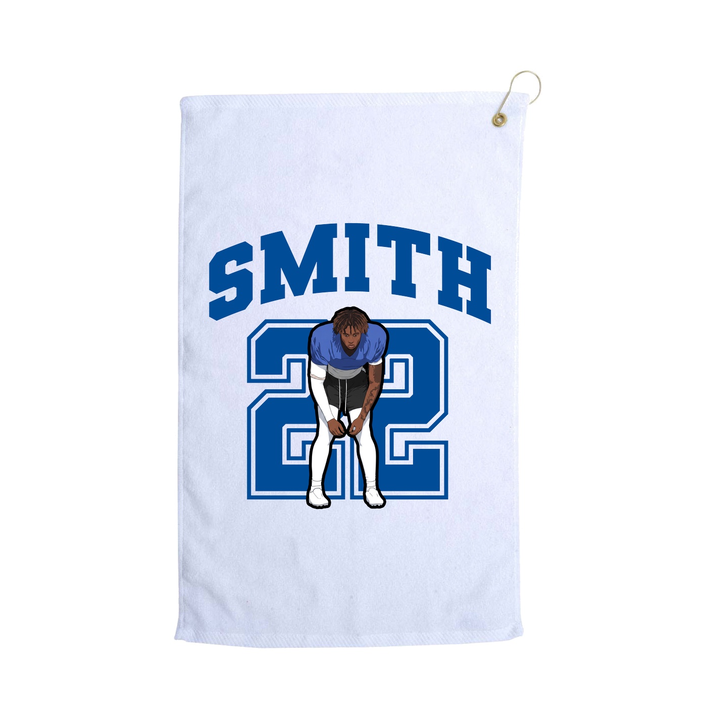 Golf Towel — Number in White