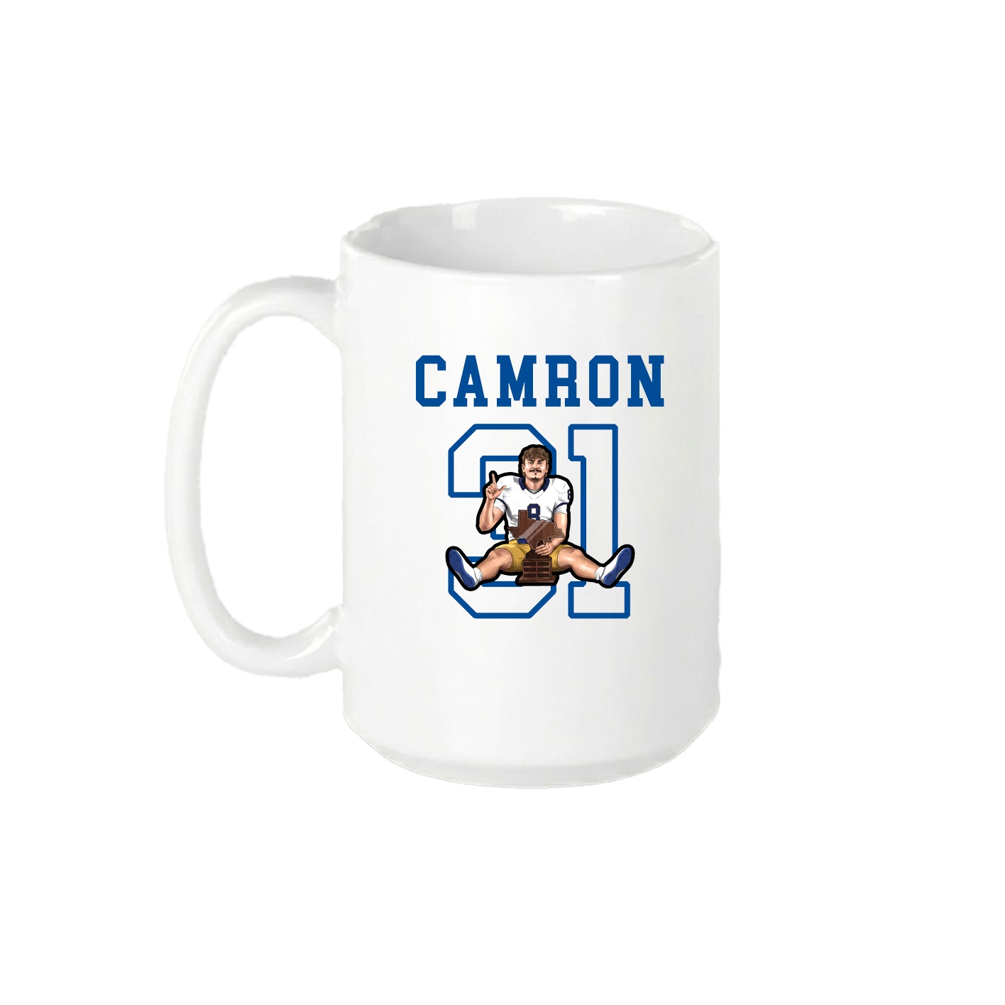 15oz Coffee Mug — Shirsey in White