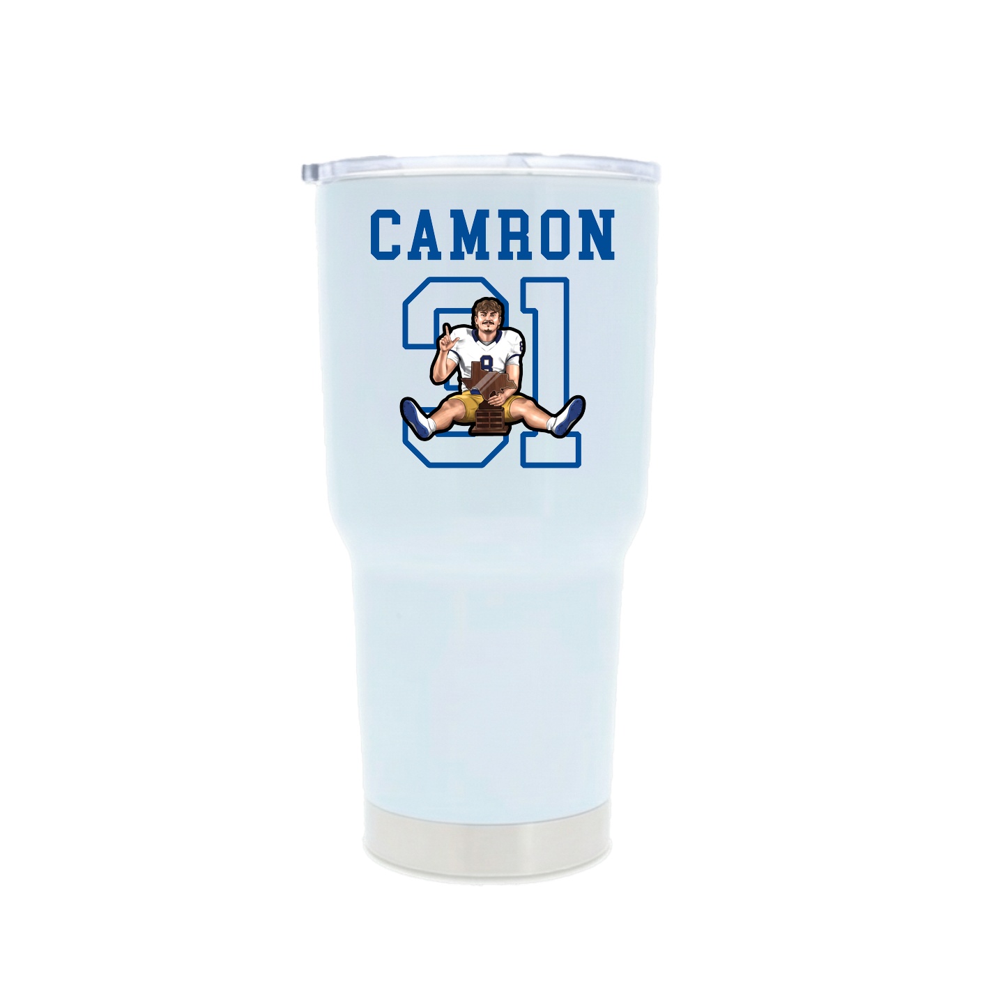 30oz Stainless Steel Tumbler — Shirsey in White