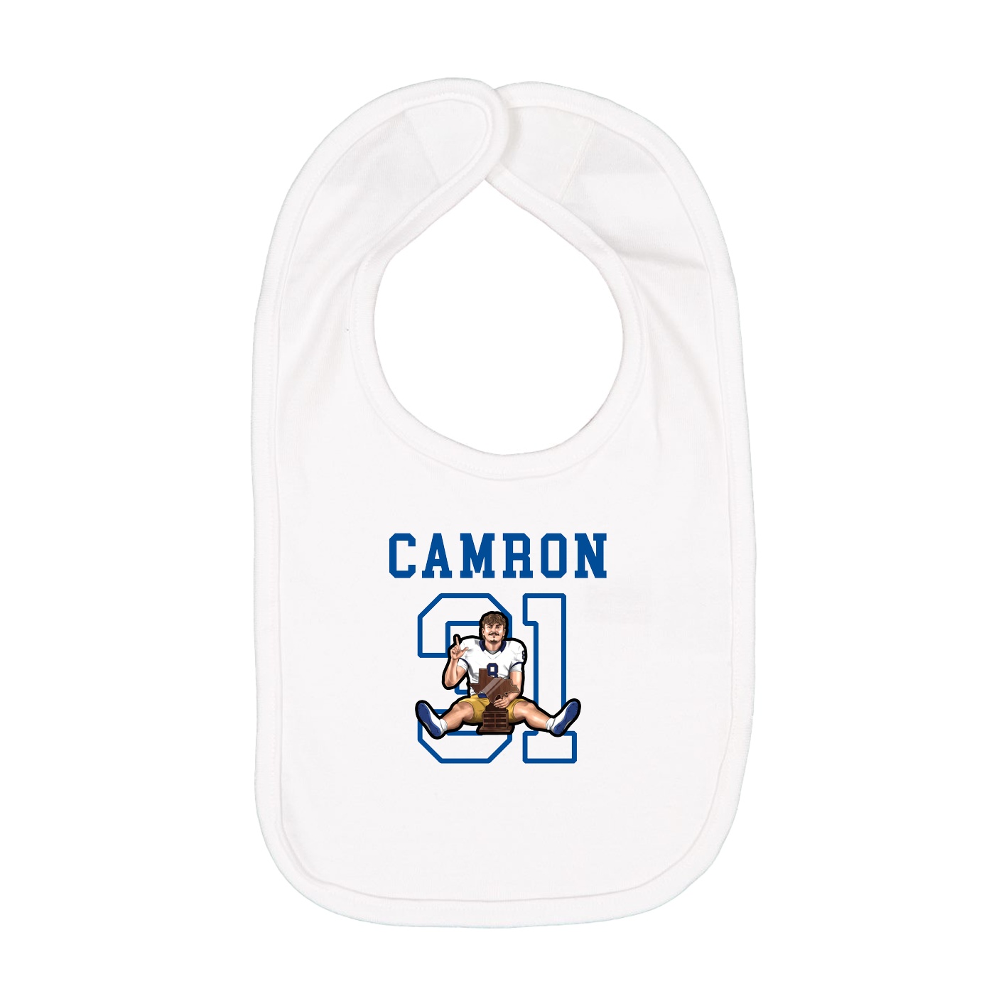 Infant Bib — Shirsey in White