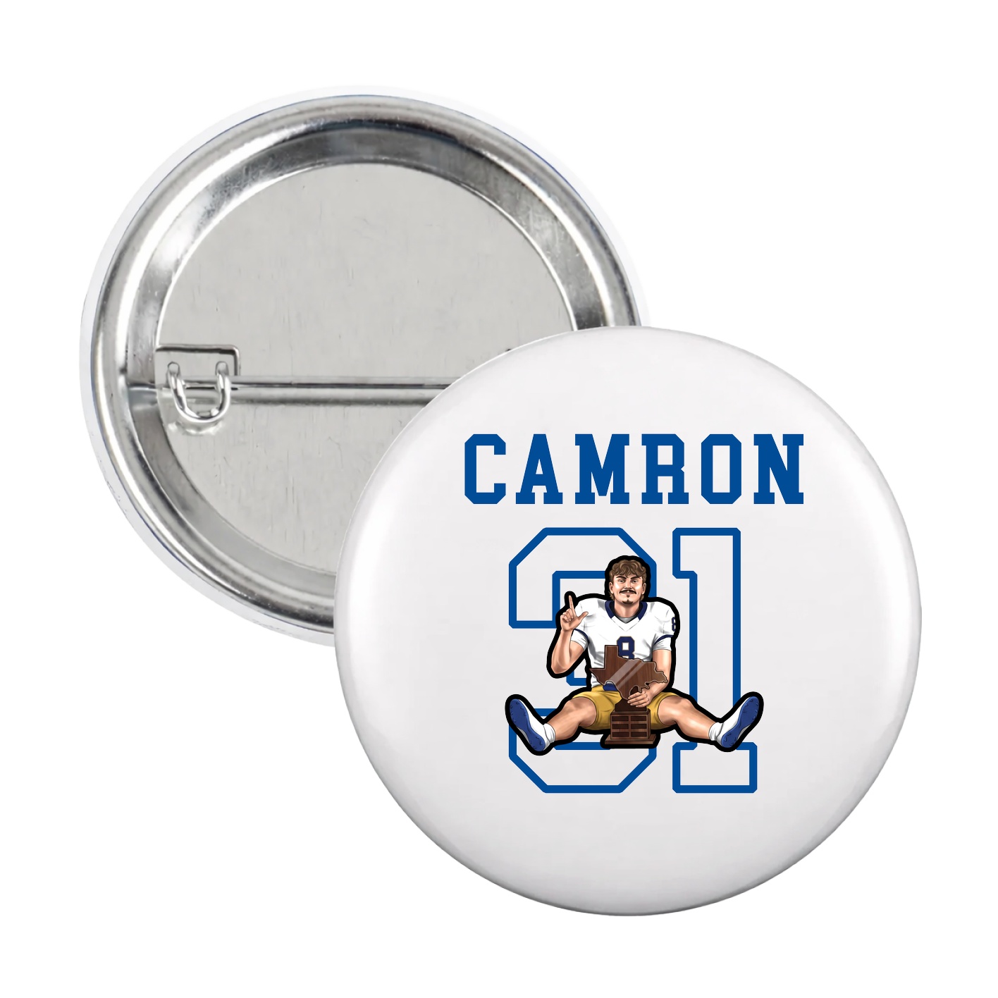 Game Day Button — Shirsey in White