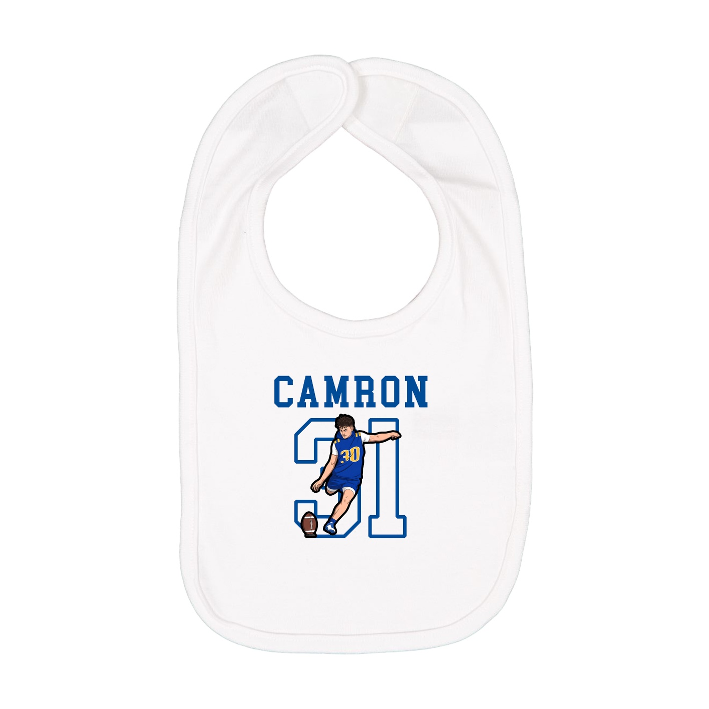 Infant Bib — Shirsey in White