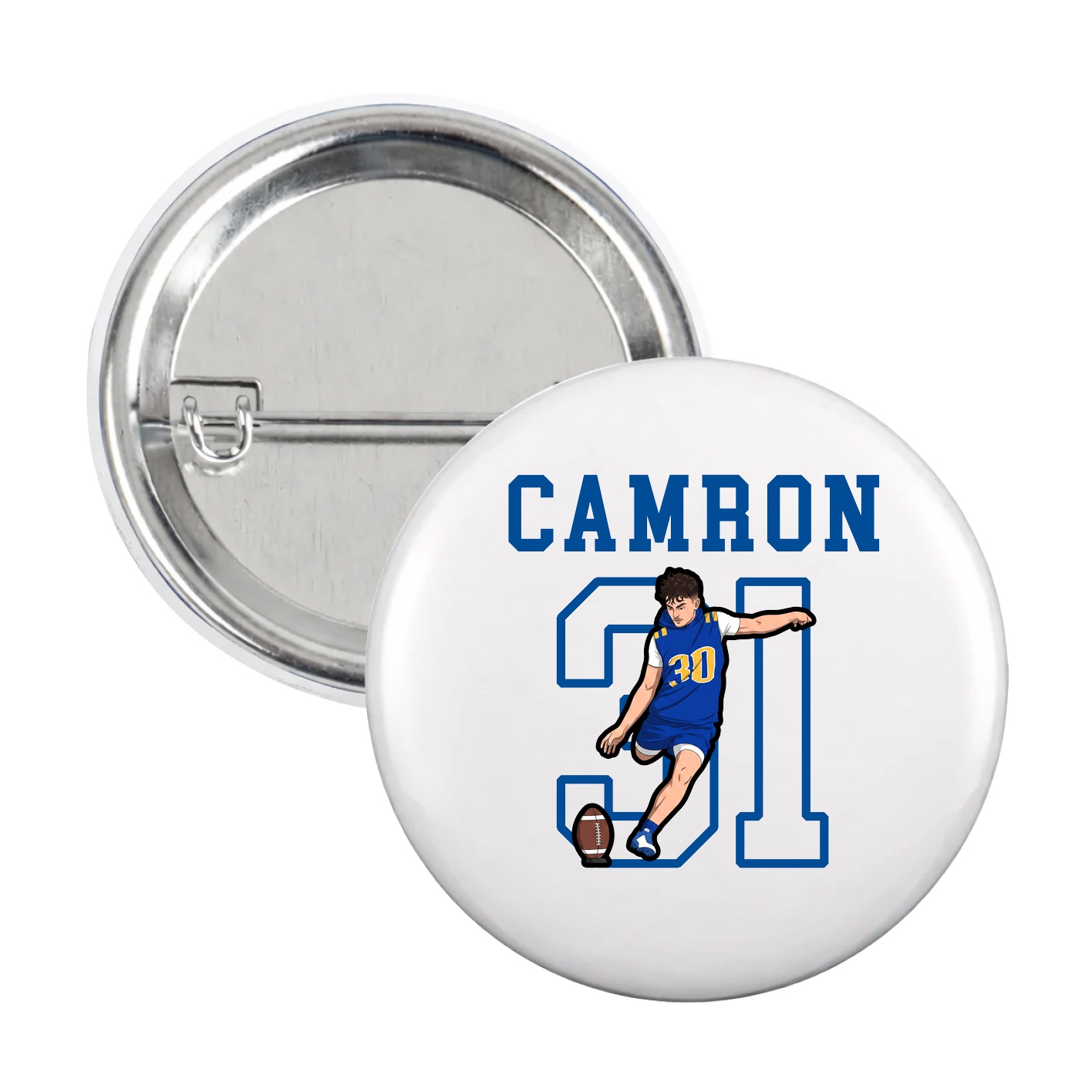 Game Day Button — Shirsey in White