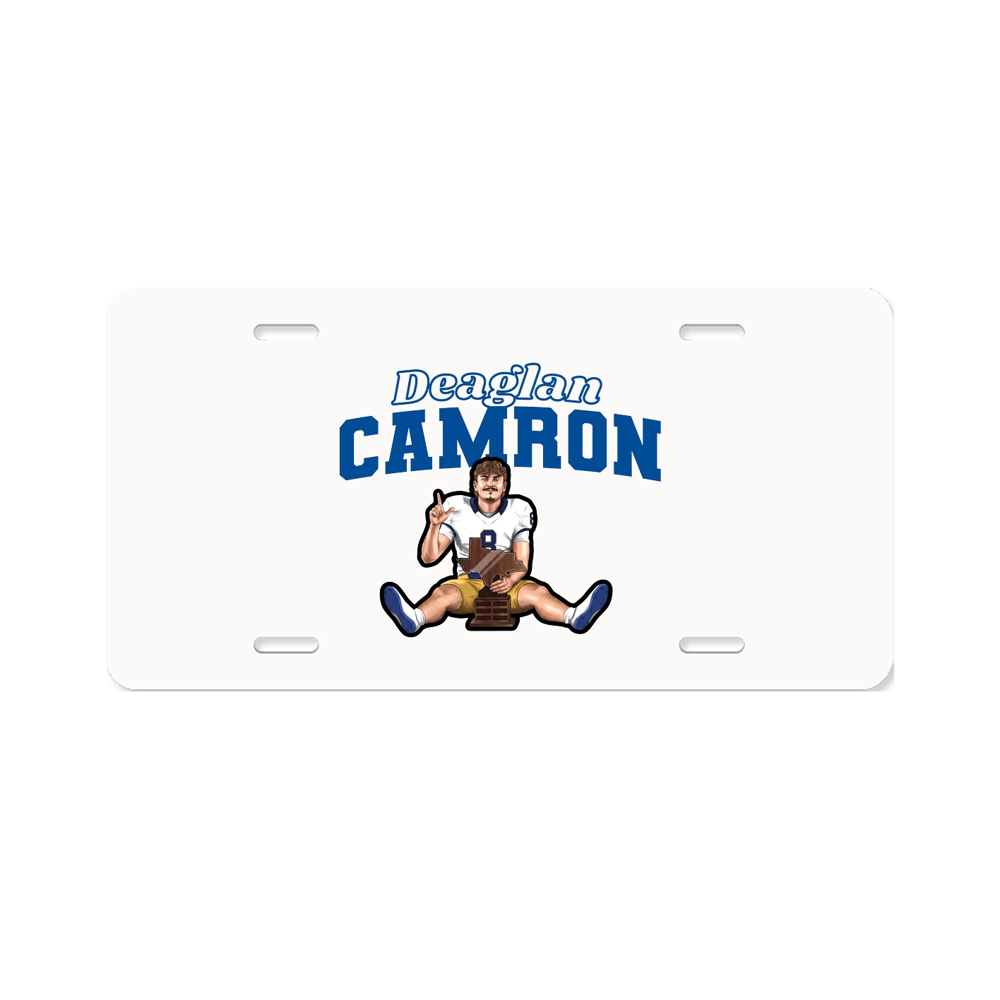 License Plate — Name Arch in Classic