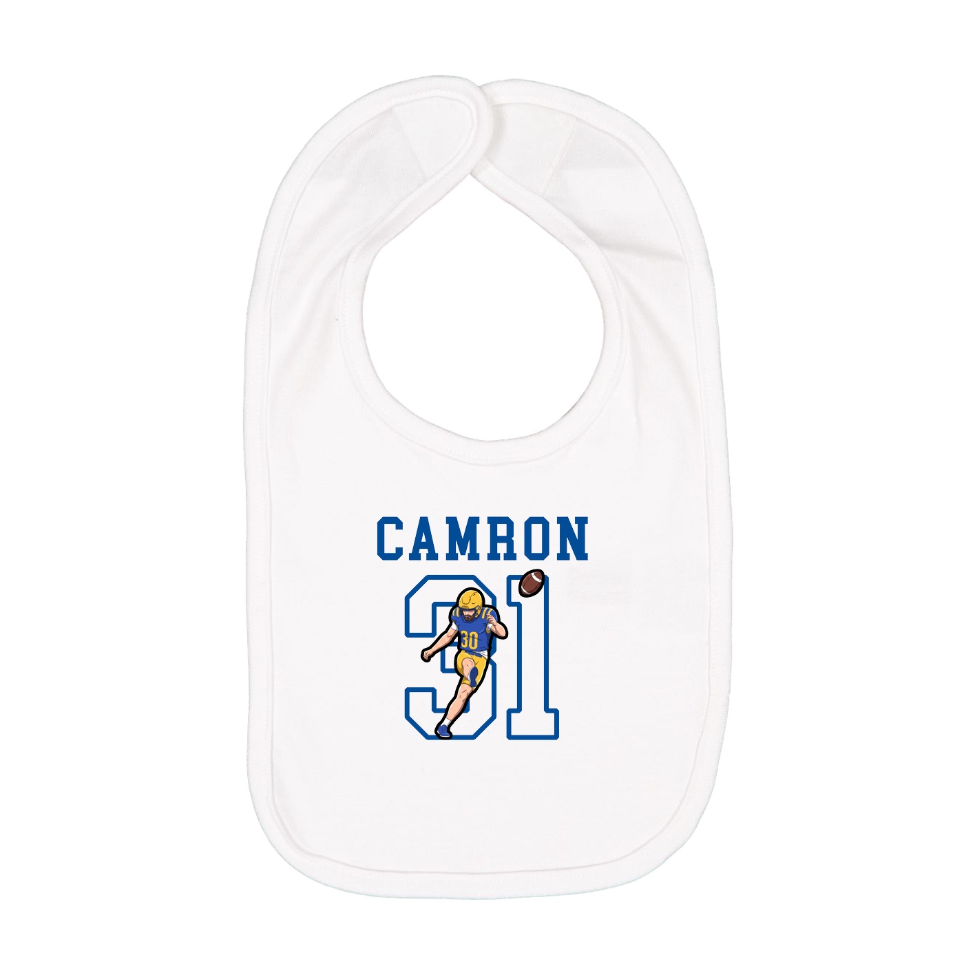 Infant Bib — Shirsey in White