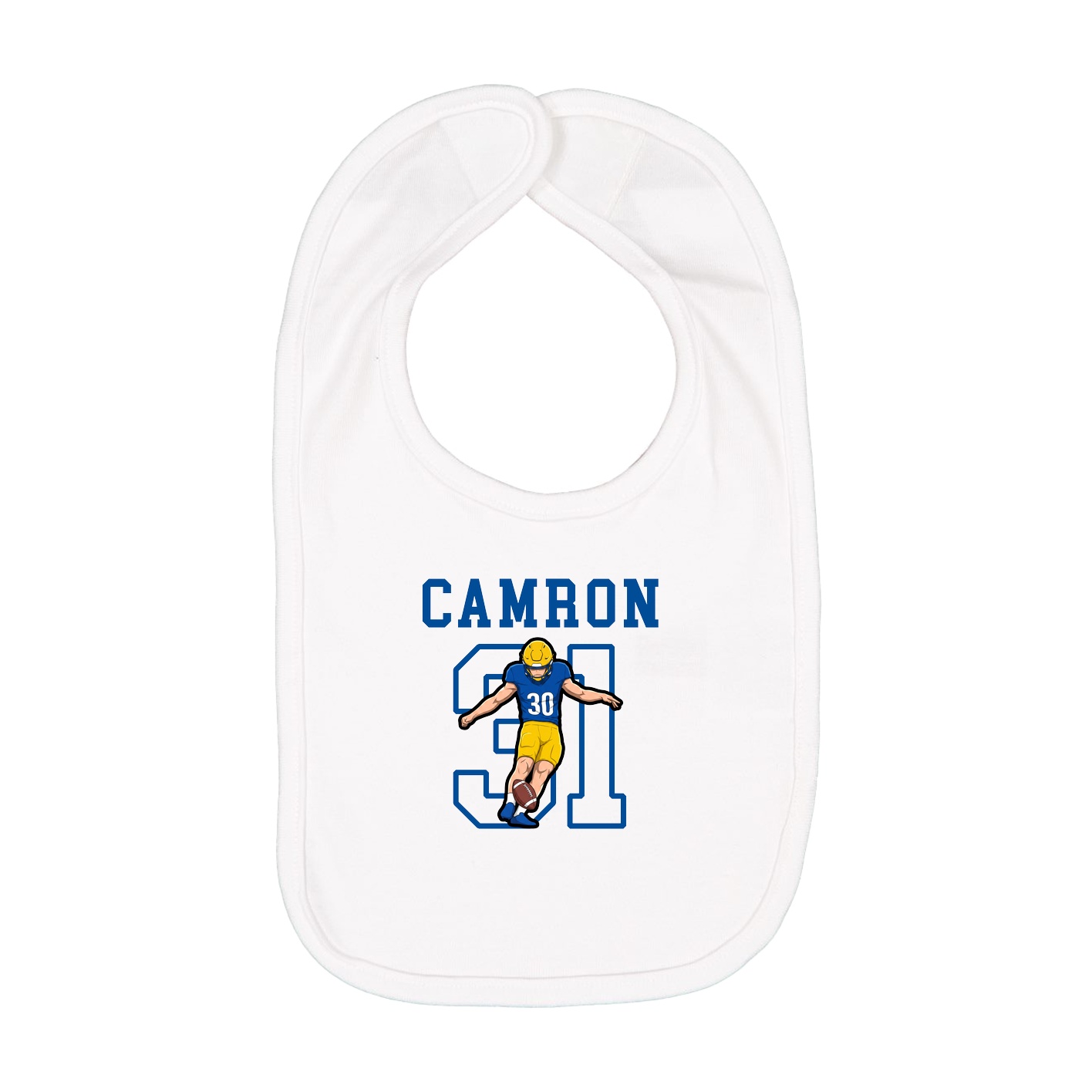 Infant Bib — Shirsey in White