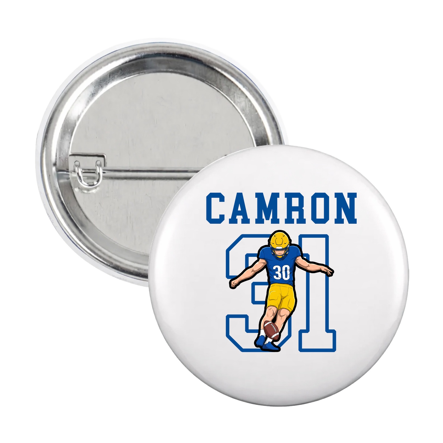 Game Day Button — Shirsey in White