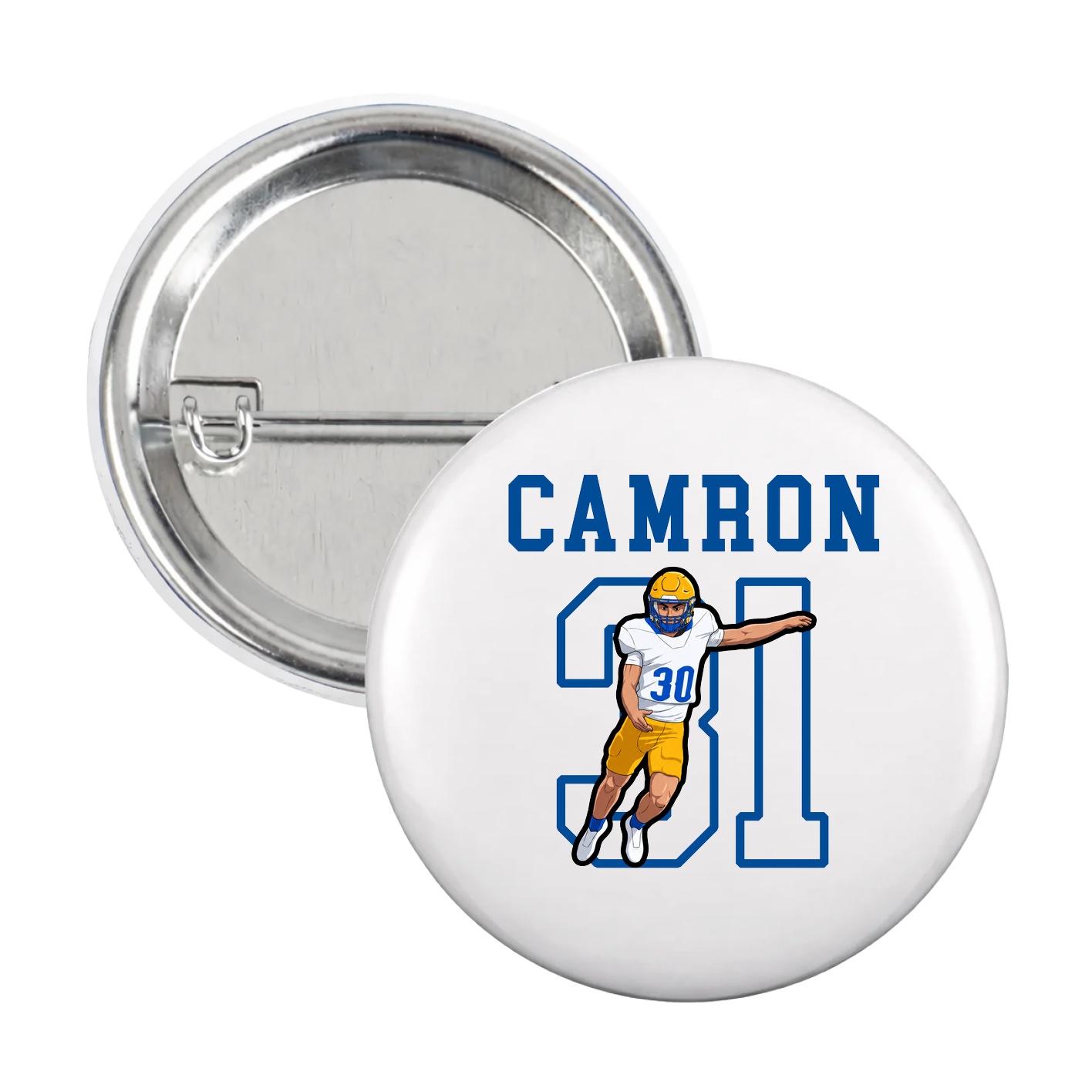 Game Day Button — Shirsey in White