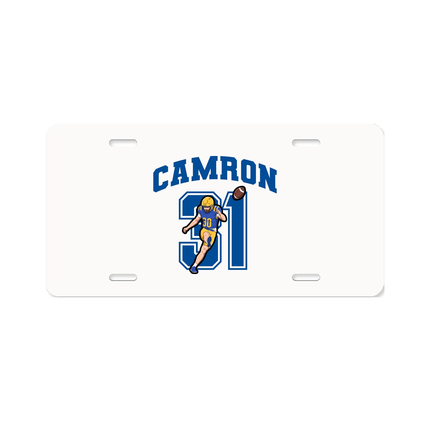 License Plate — Number in Classic