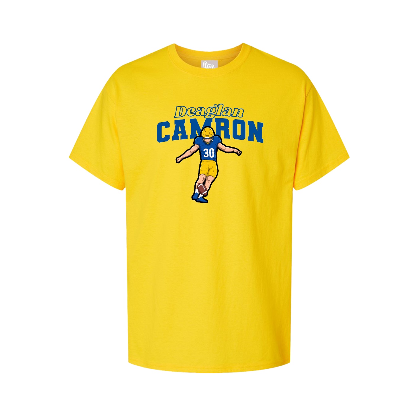 Youth Tee — Name Arch in Gold