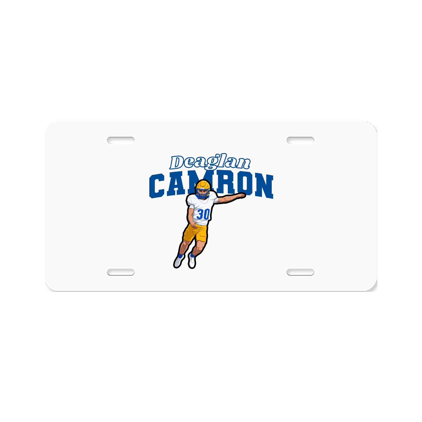 License Plate — Name Arch in Classic