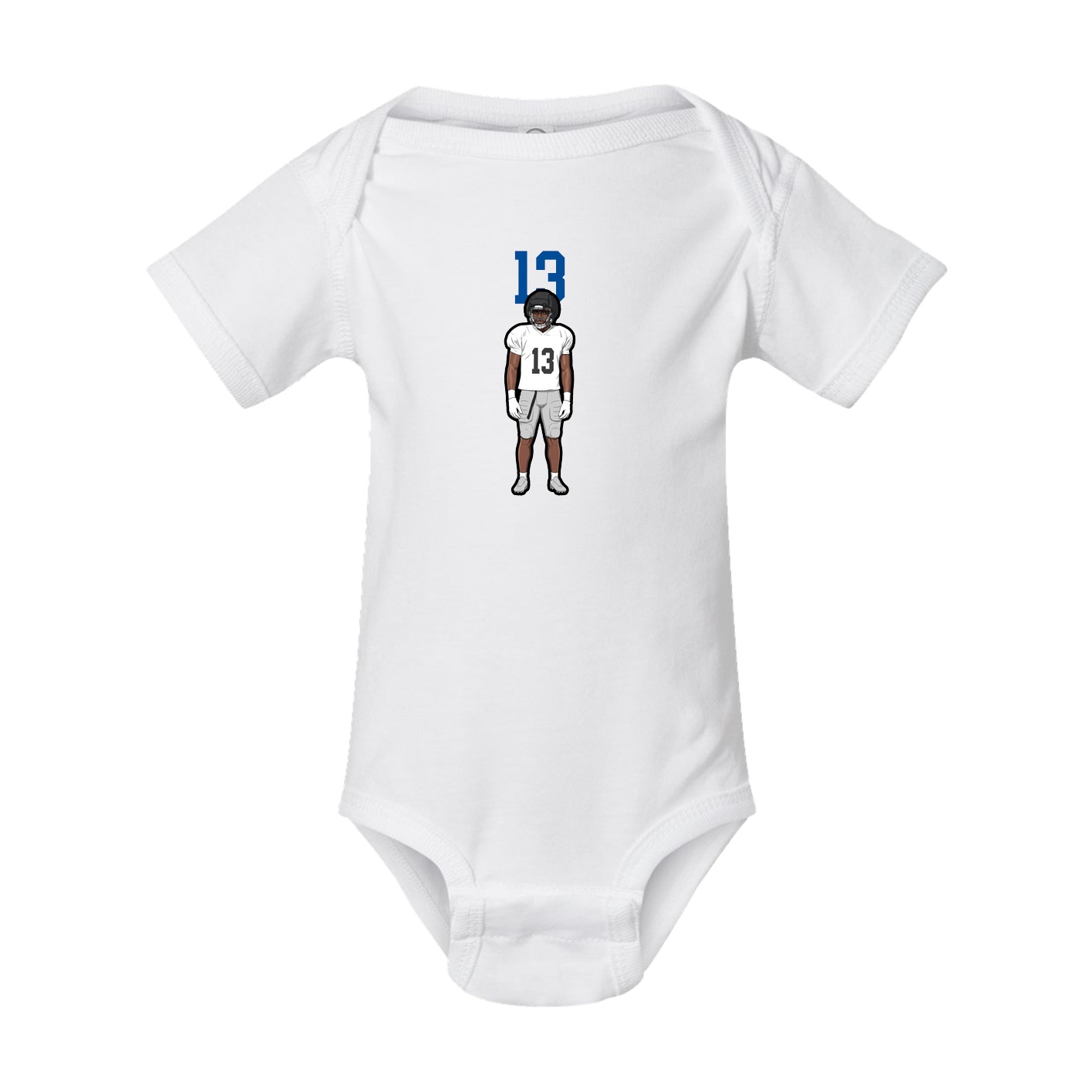 Baby Onesie — Number Top in White
