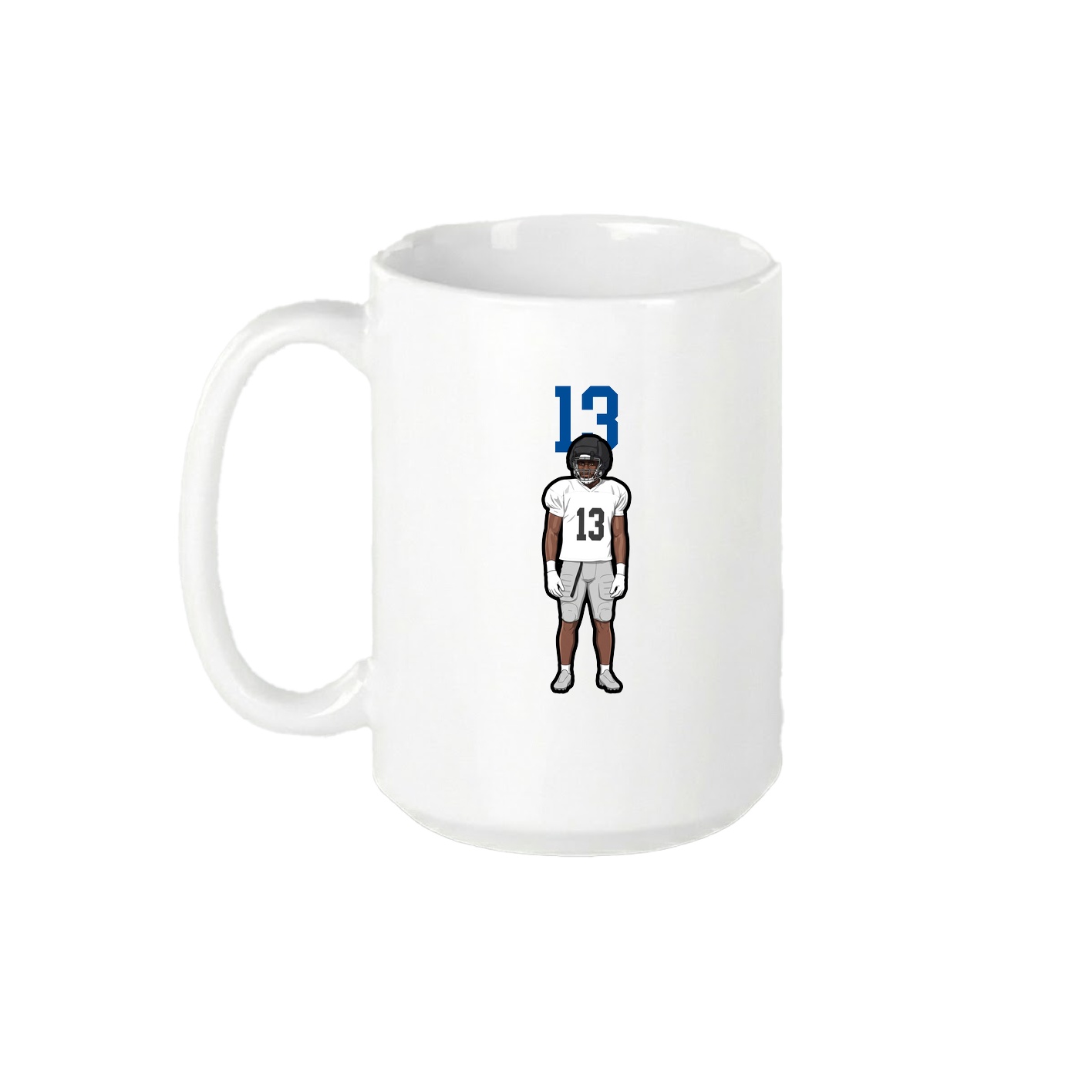 15oz Coffee Mug — Number Top in White