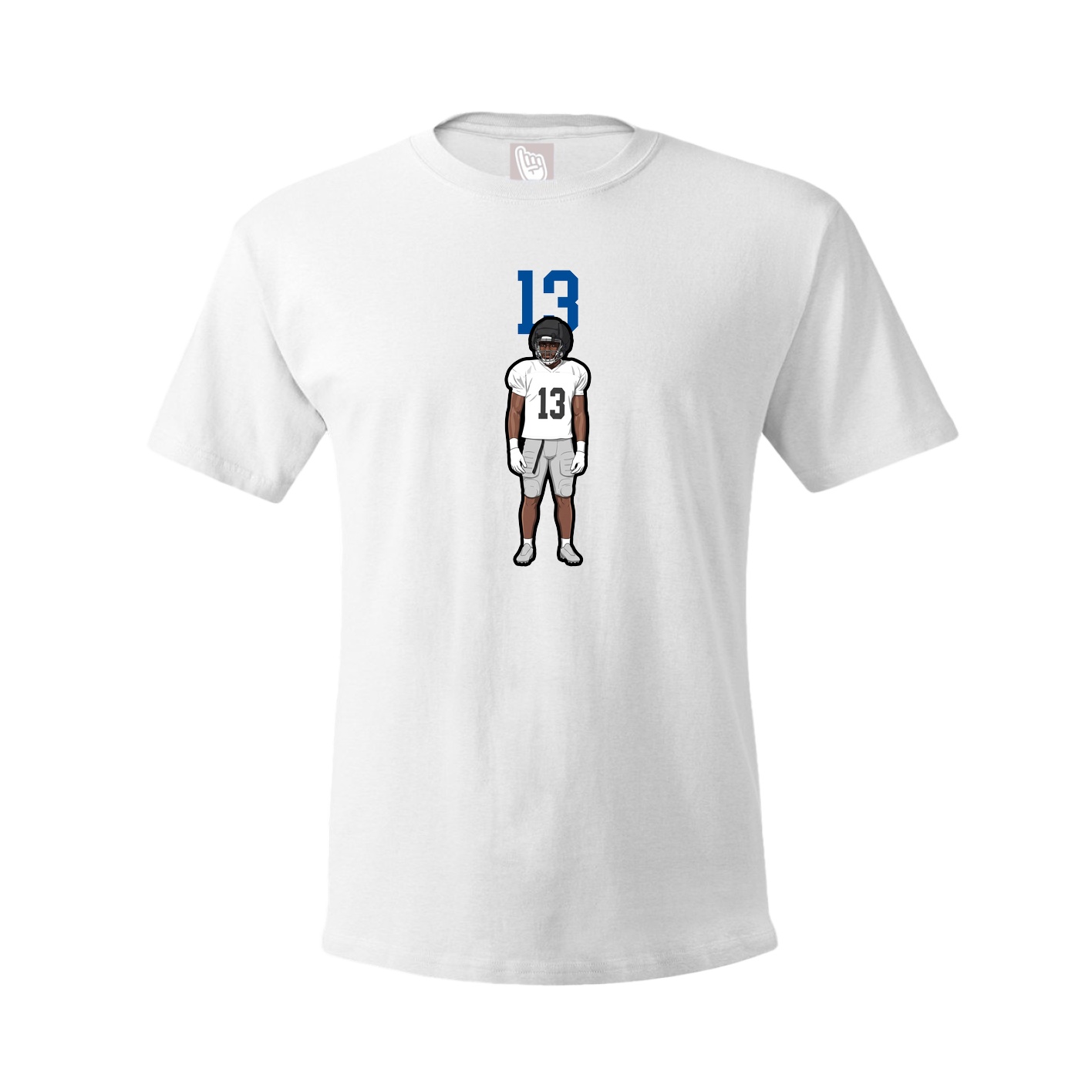 Youth Tee — Number Top in White