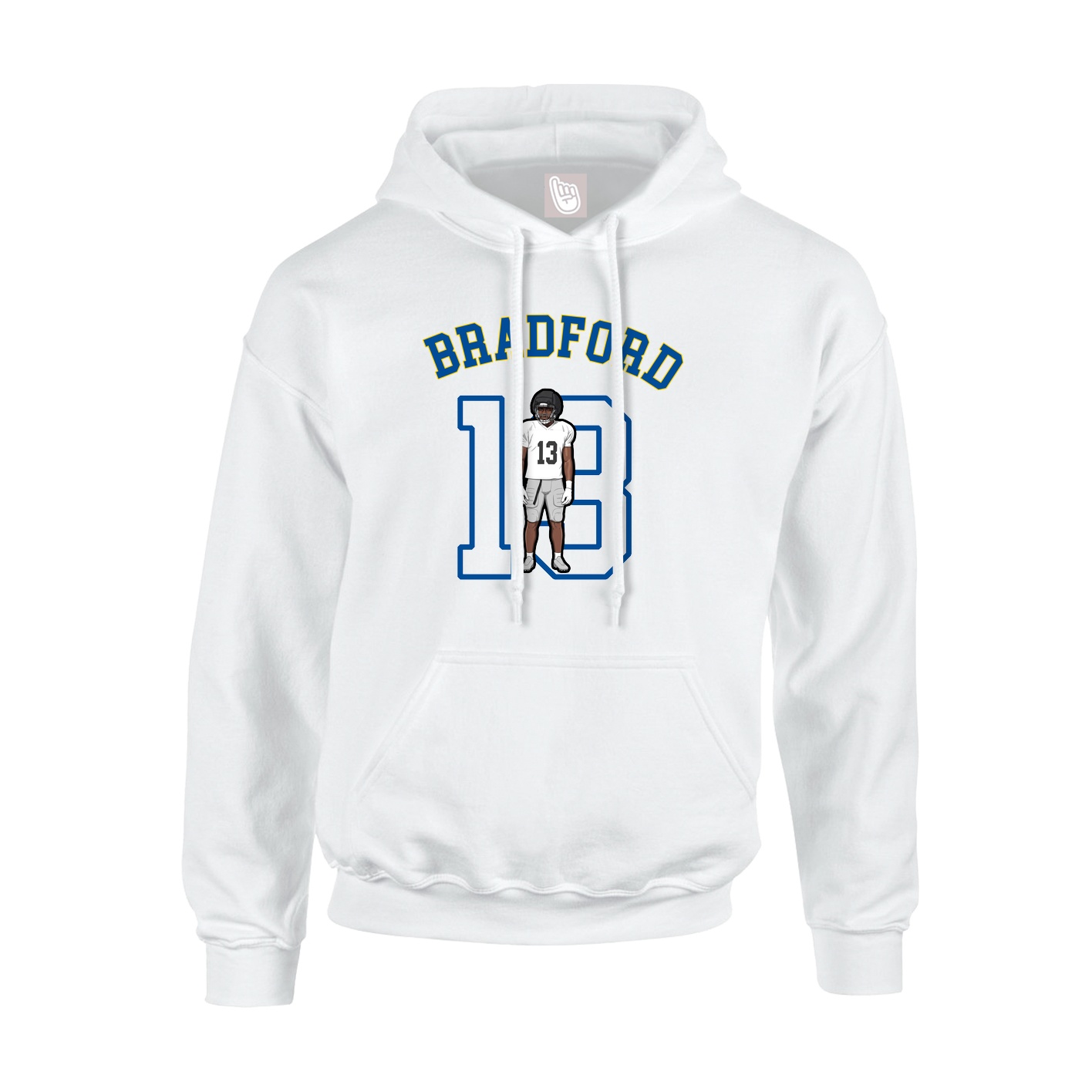 Youth Hoodie — Shirsey Arch in White