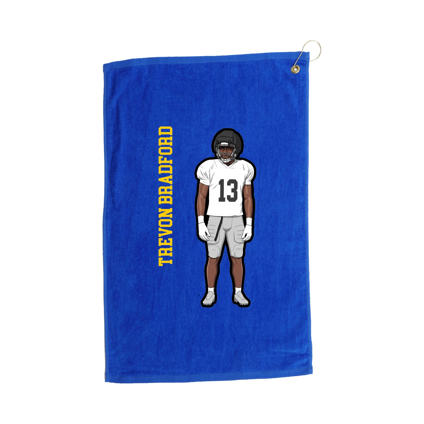 Golf Towel — Name Vertical in Royal