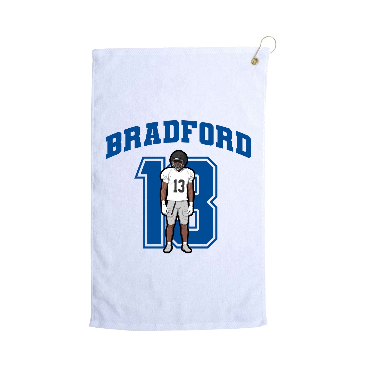Golf Towel — Number in White