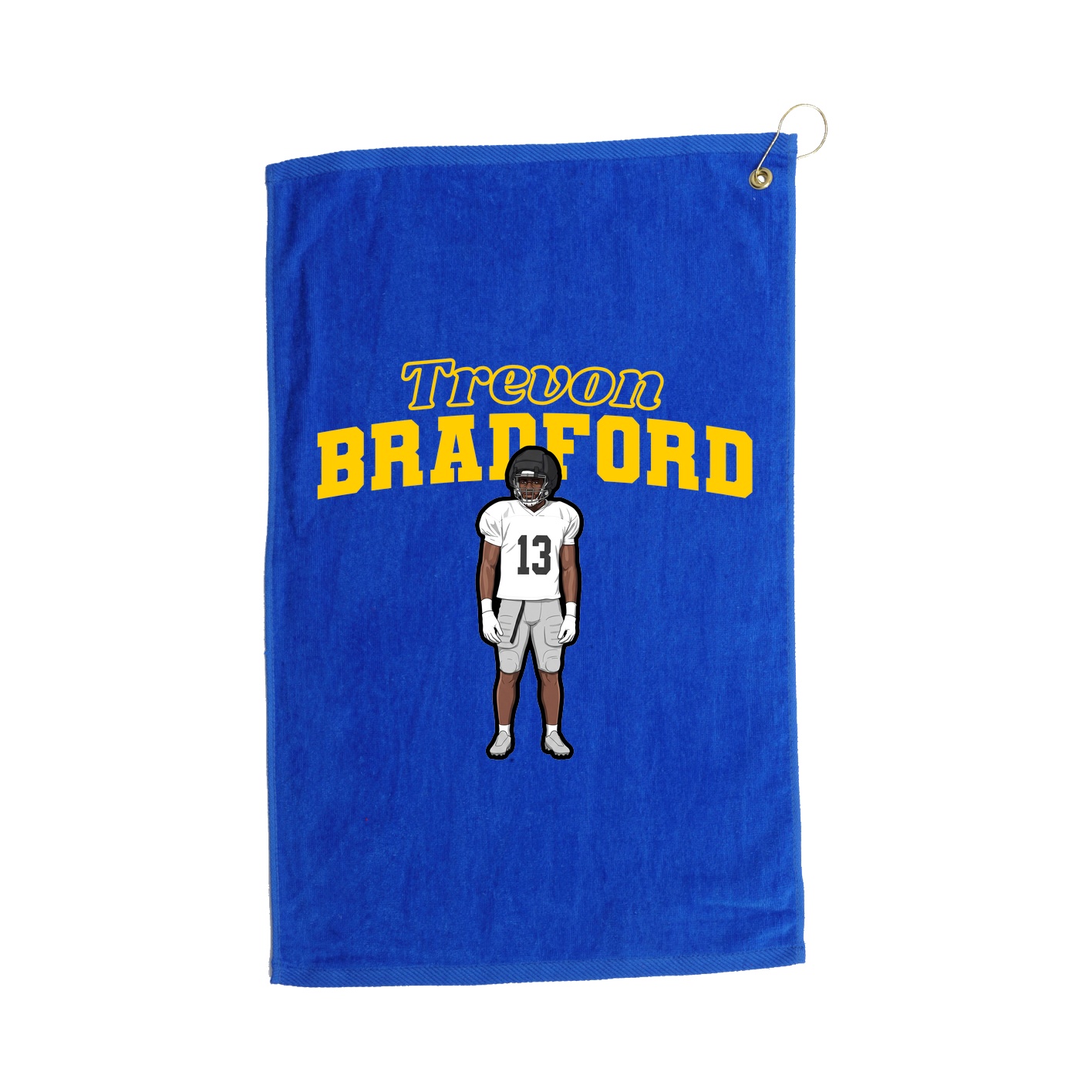 Golf Towel — Name Arch in Royal