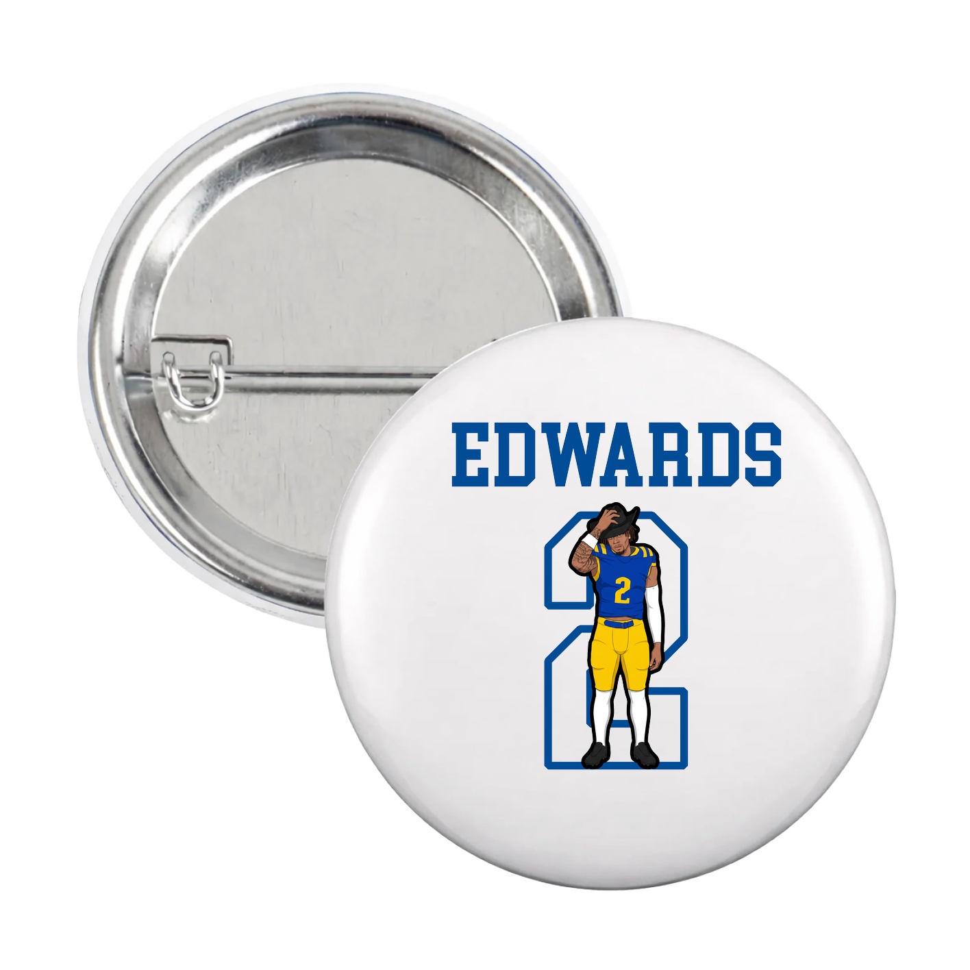 Game Day Button — Shirsey in White