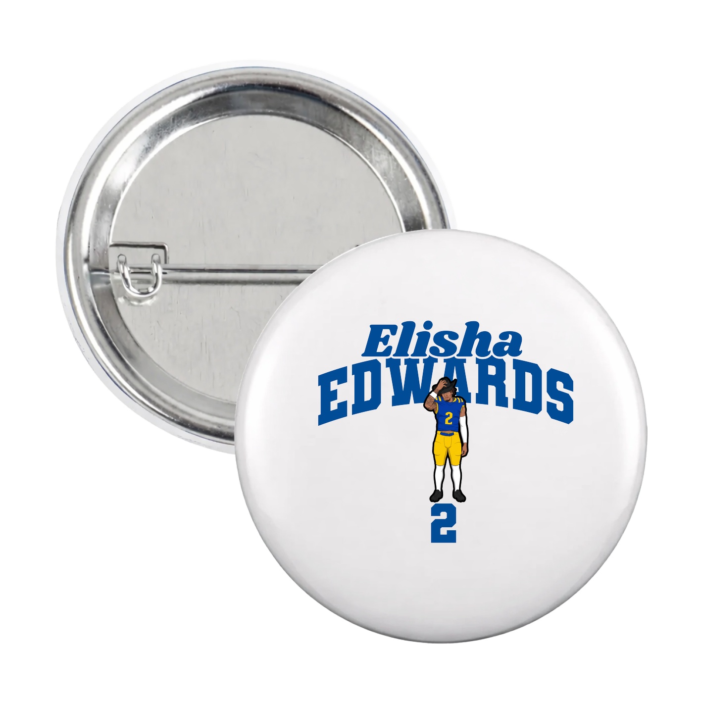 Game Day Button — Signature Arch in White