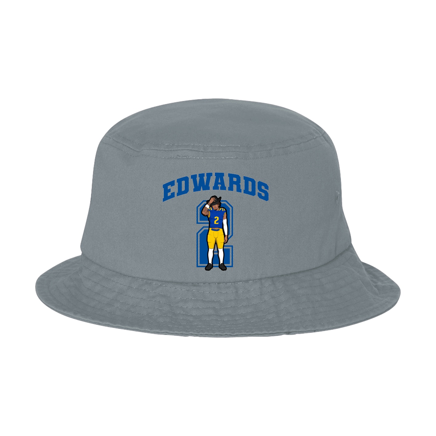 Bucket Cap — Number in Grey