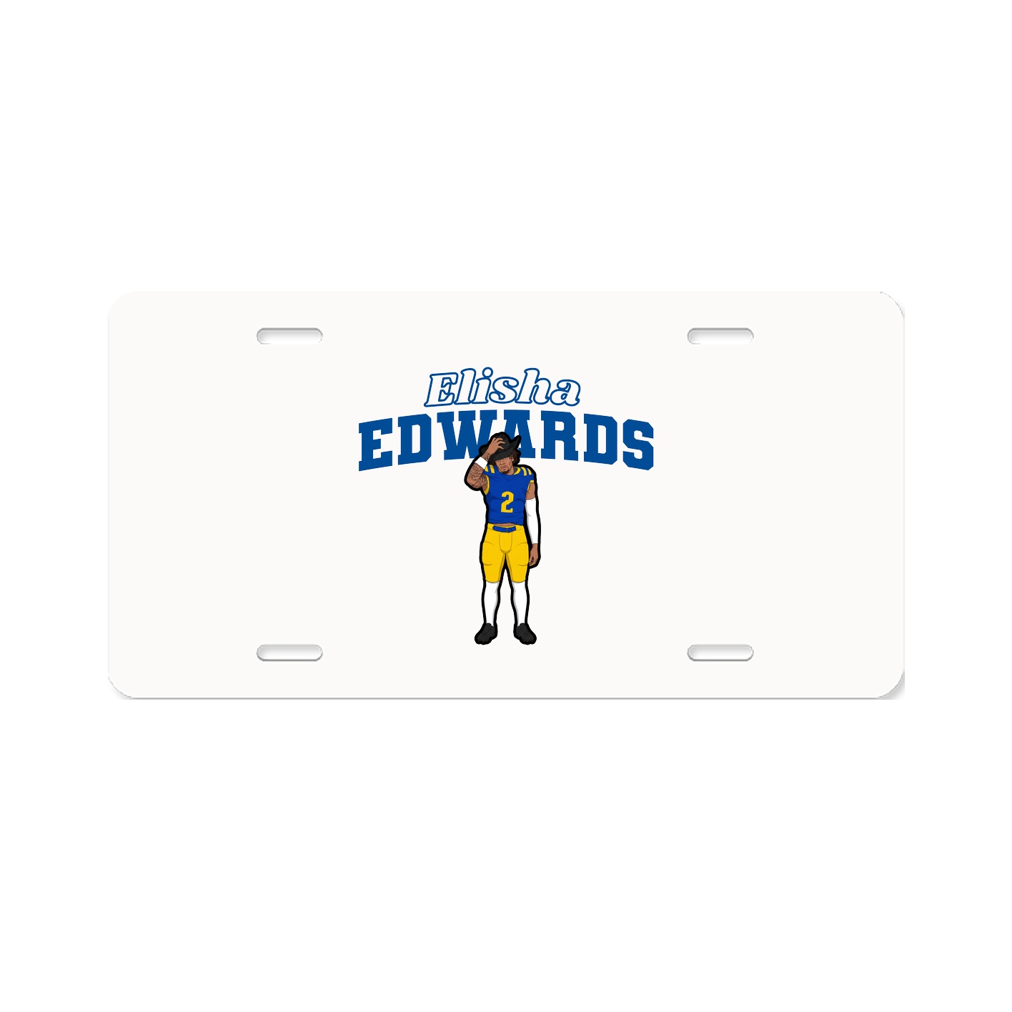 License Plate — Name Arch in Classic