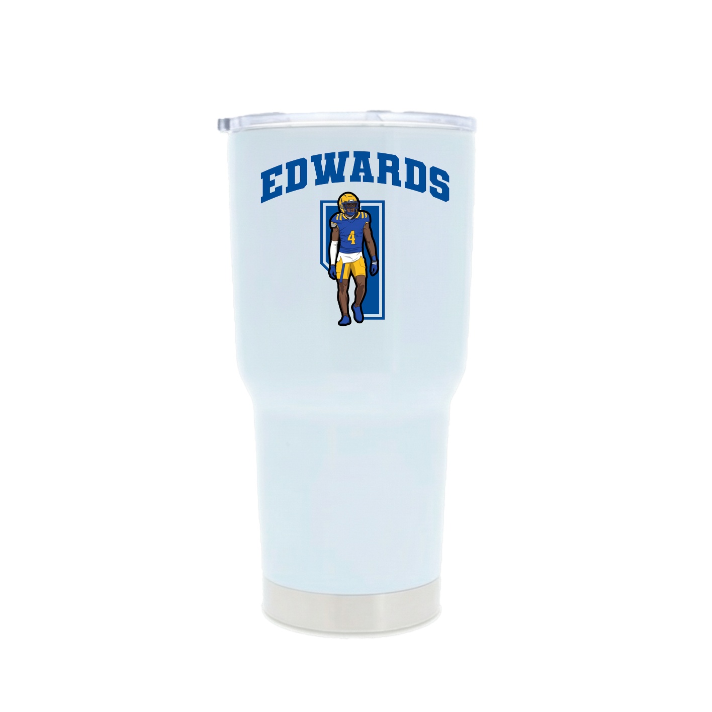 30oz Stainless Steel Tumbler — Number in White