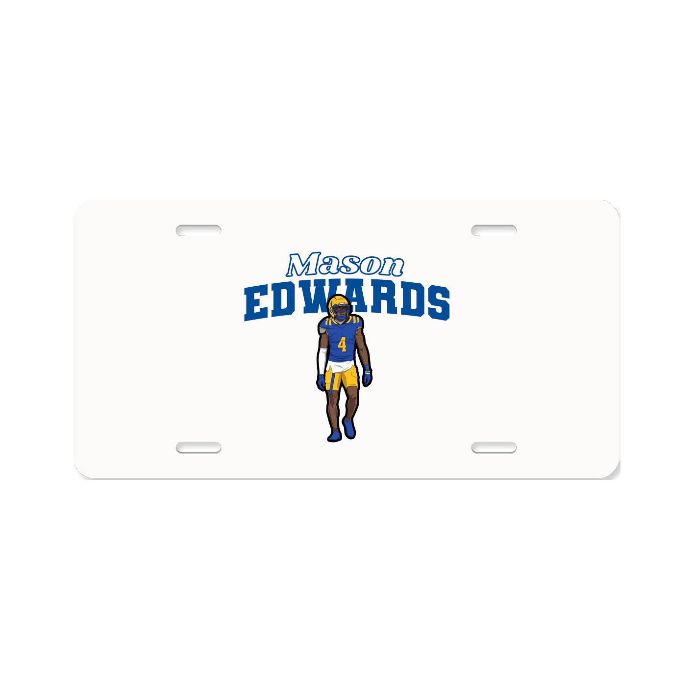 License Plate — Name Arch in Classic