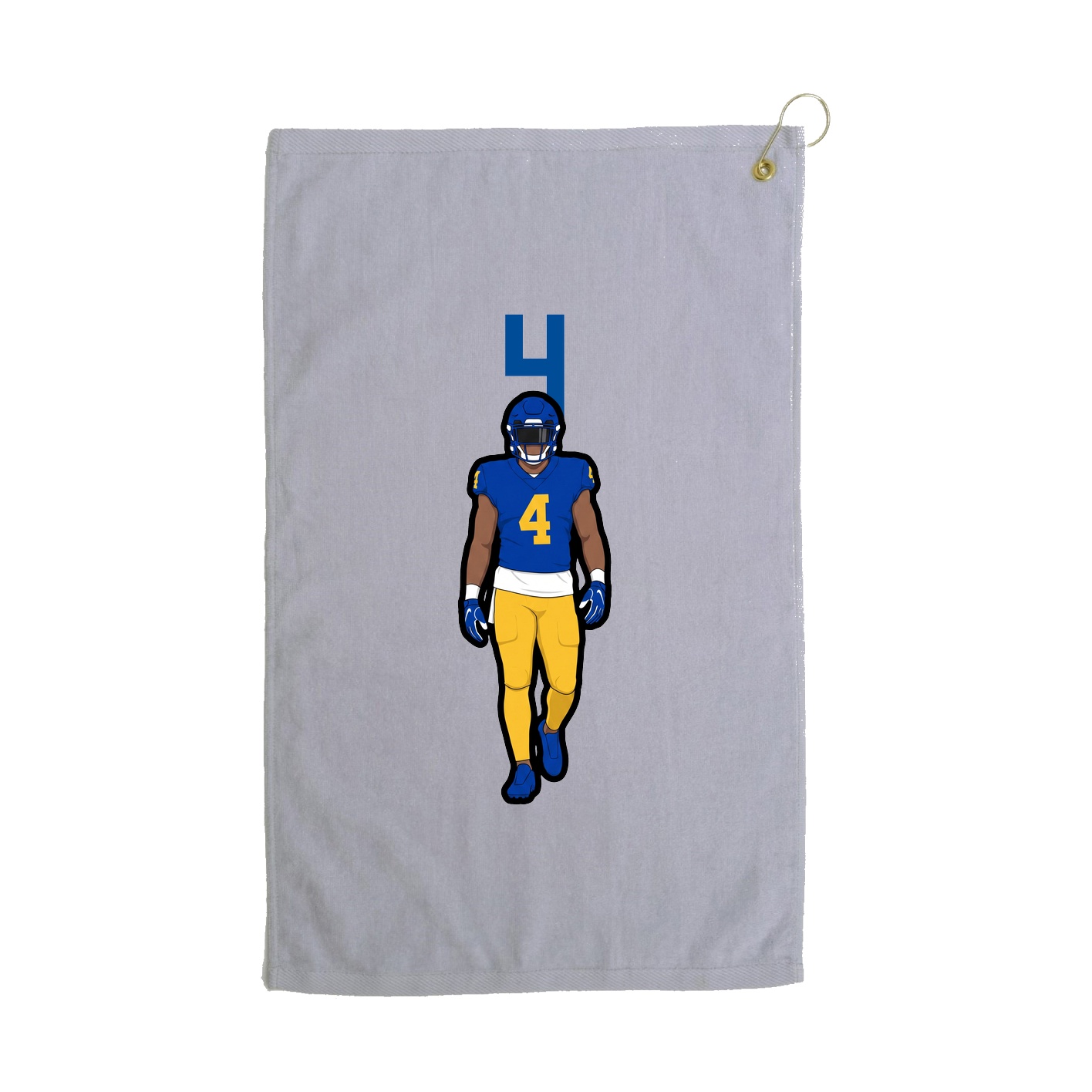 Golf Towel — Number Top in Grey