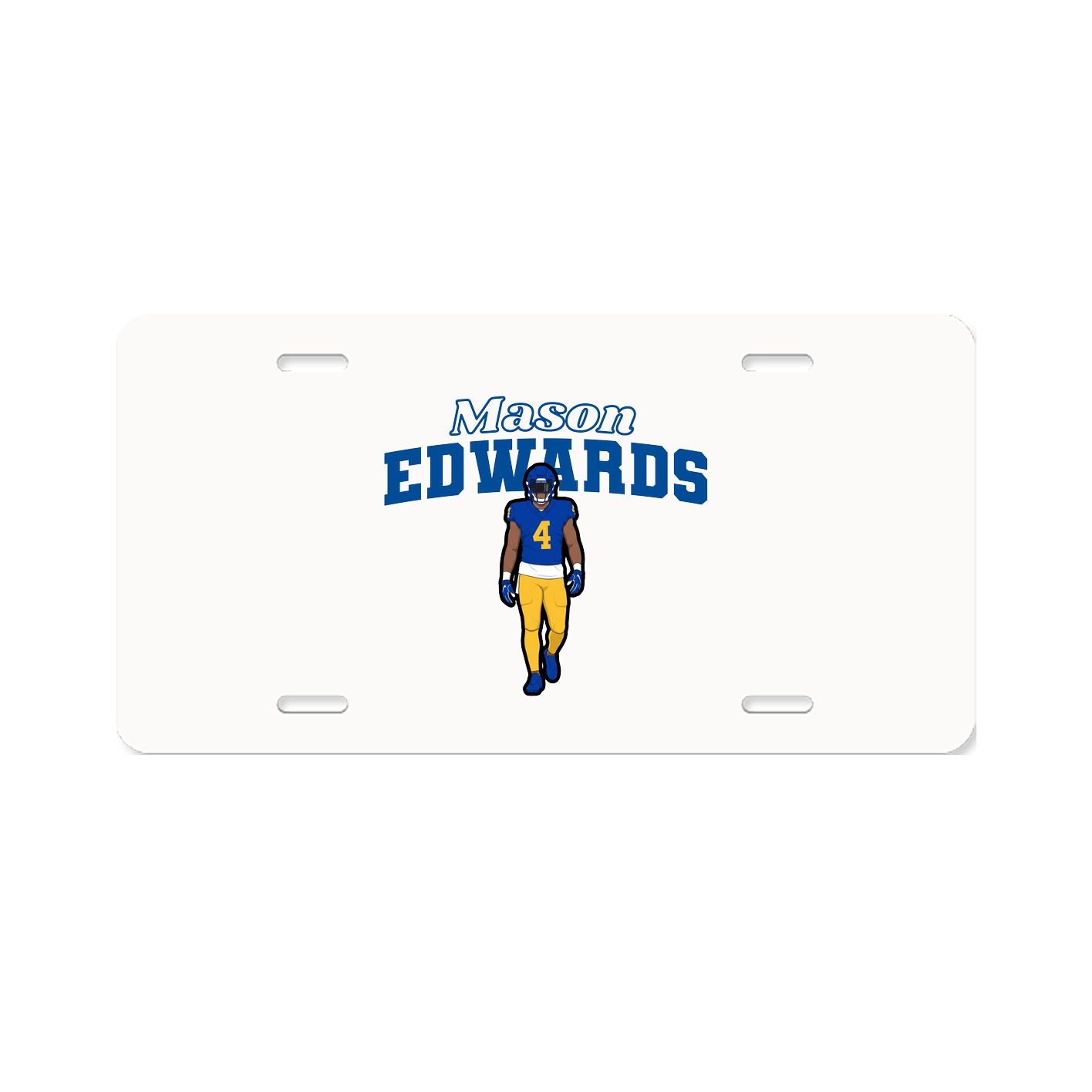 License Plate — Name Arch in Classic