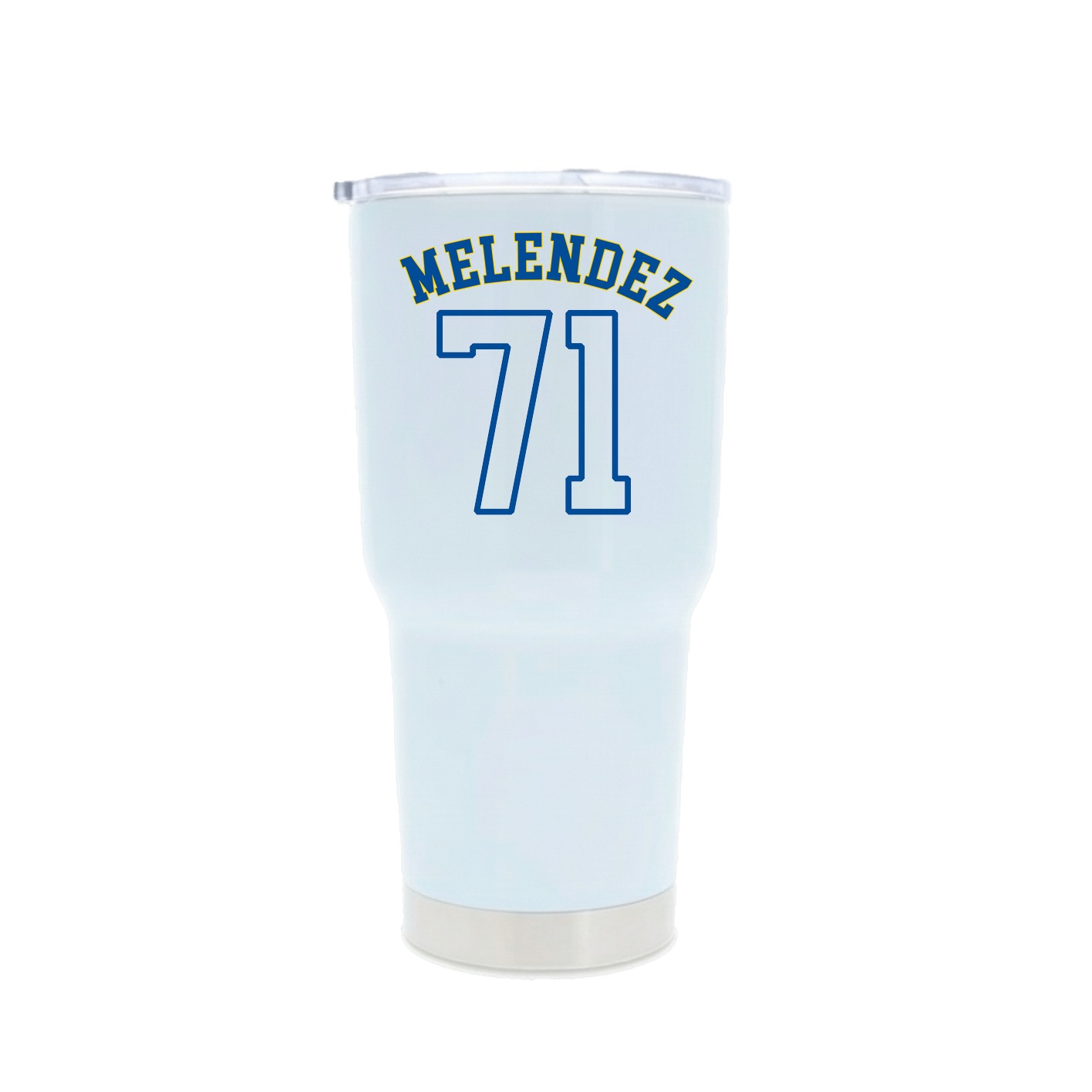 30oz Stainless Steel Tumbler — Shirsey Arch in White