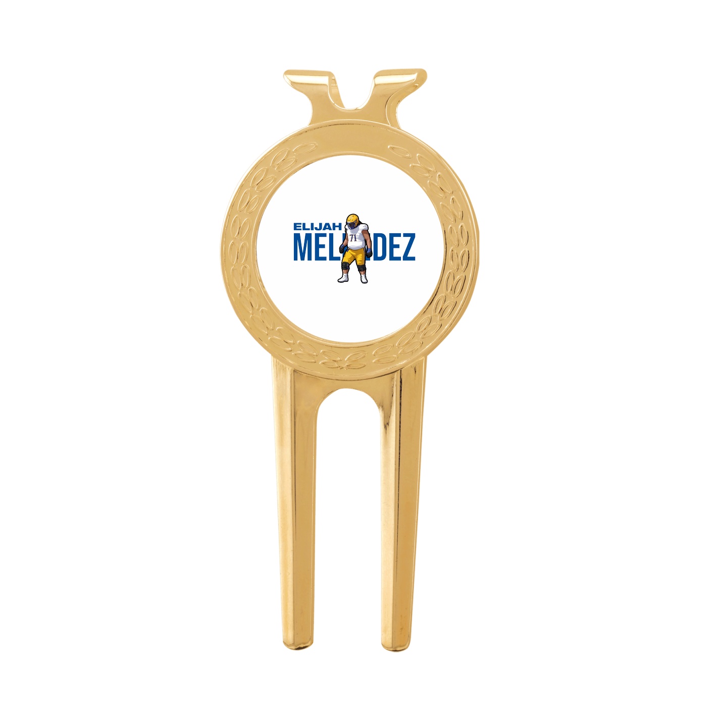 Divot Tool with Ball Marker — Player Name in Classic