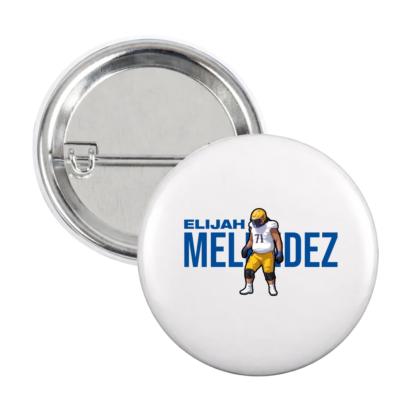 Game Day Button — Player Name in White