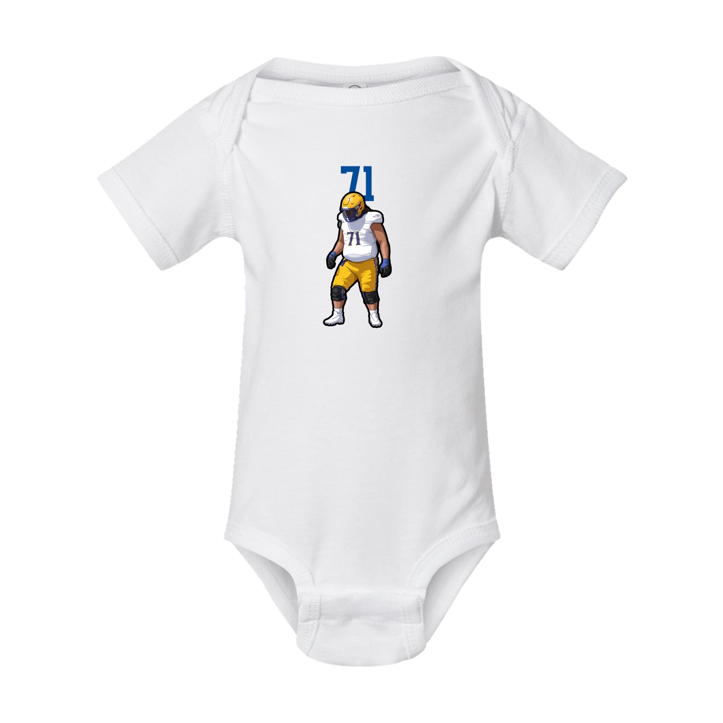 Baby Onesie — Number Top in White