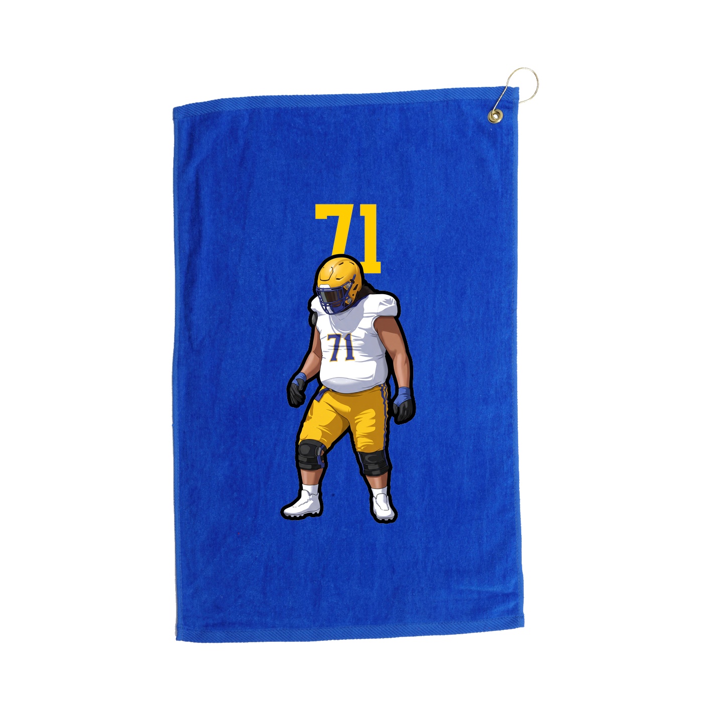 Golf Towel — Number Top in Royal