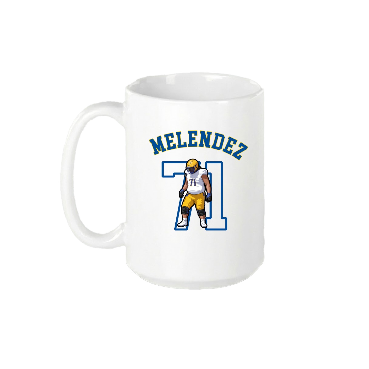 15oz Coffee Mug — Shirsey Arch in White