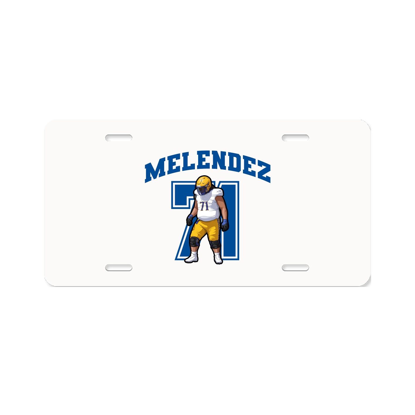 License Plate — Number in Classic