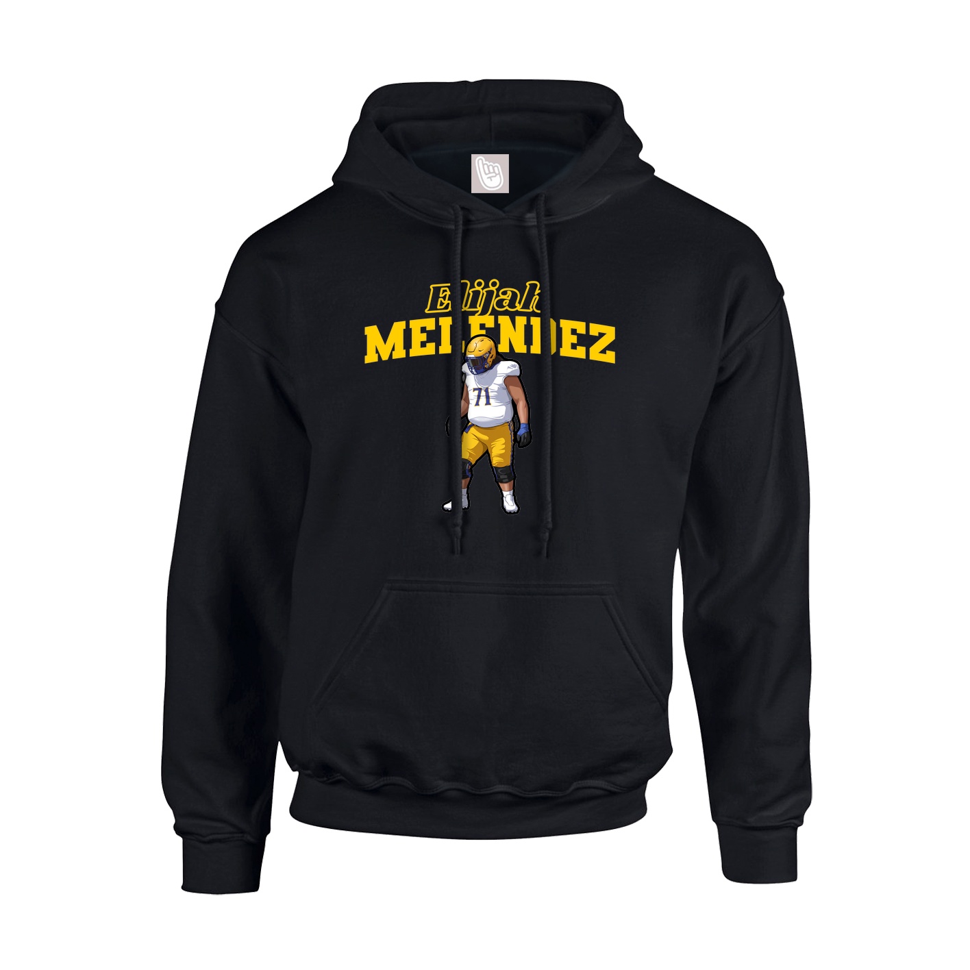 Hoodie — Name Arch in Black
