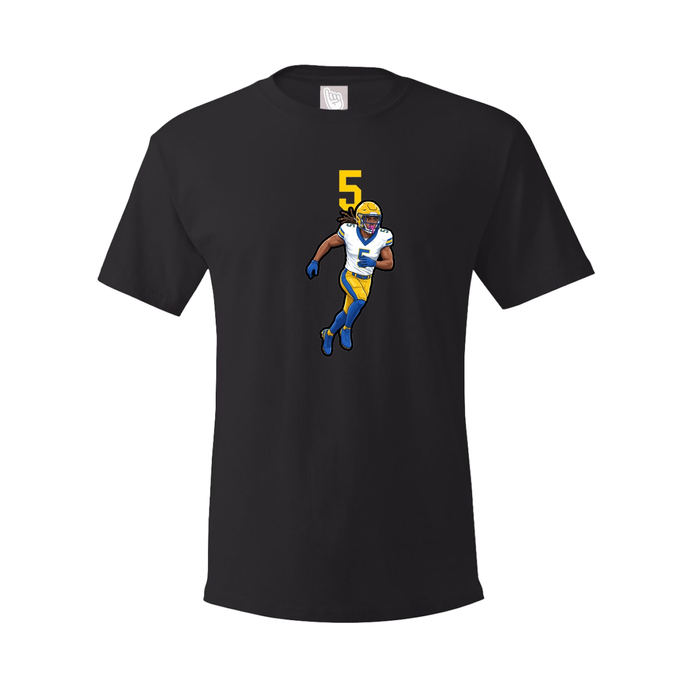 Youth Tee — Number Top in Black