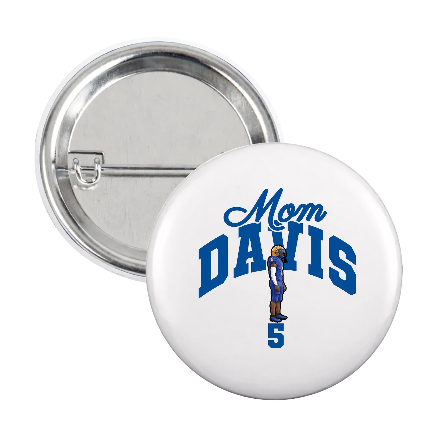 Game Day Button — Mothers Day Arch in White
