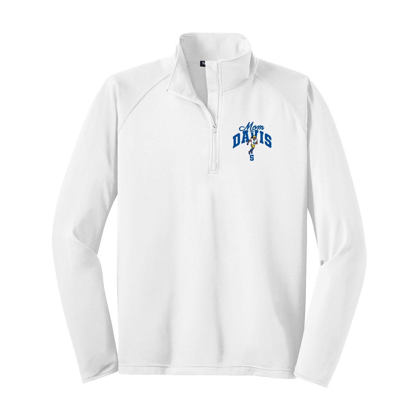 Q-Zip Pullover — Mothers Day Arch in White