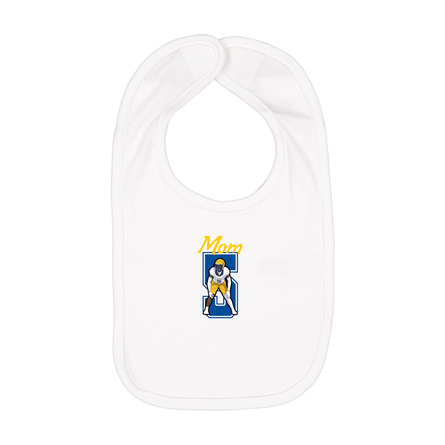 Infant Bib — Mothers Day Shirsey in White