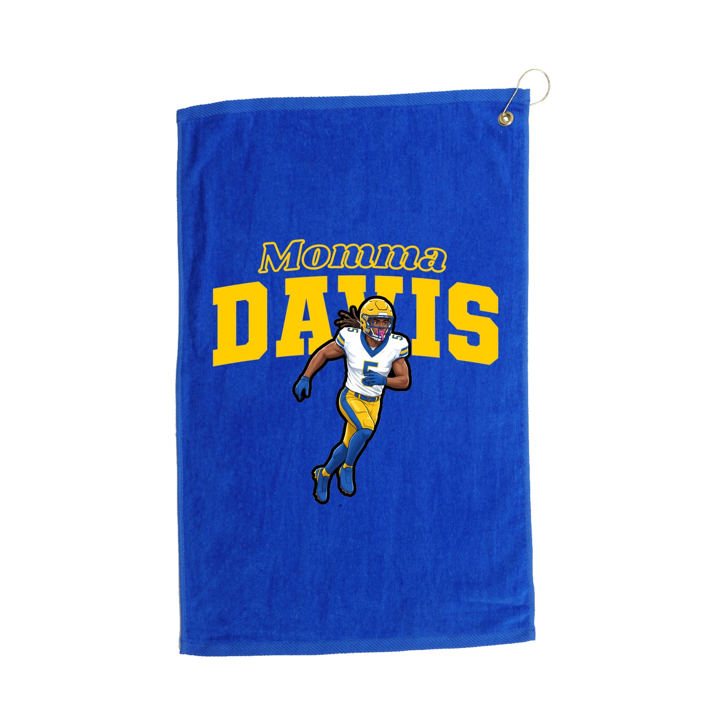 Golf Towel — Mothers Day Block in Royal